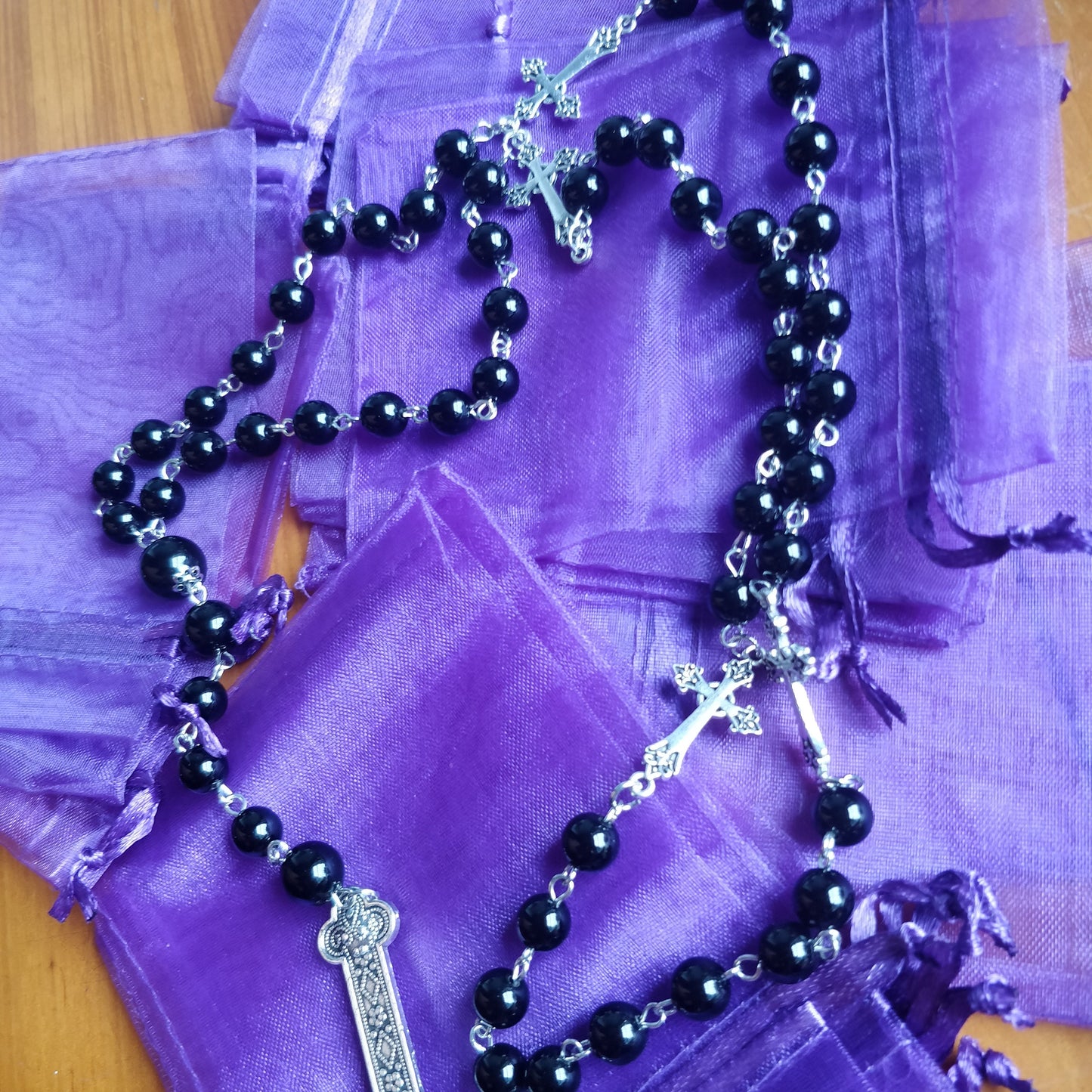 Inverted Crucifix Rosary