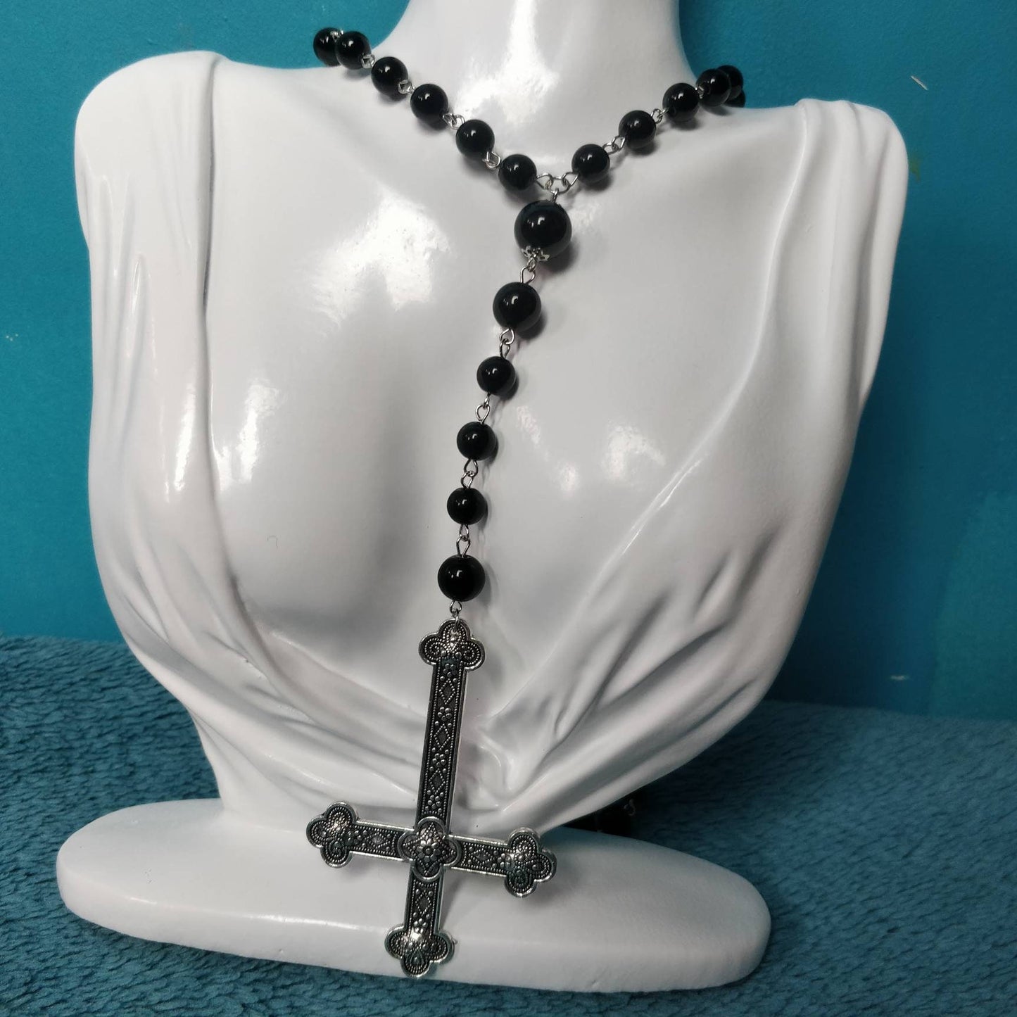 Inverted Crucifix Rosary