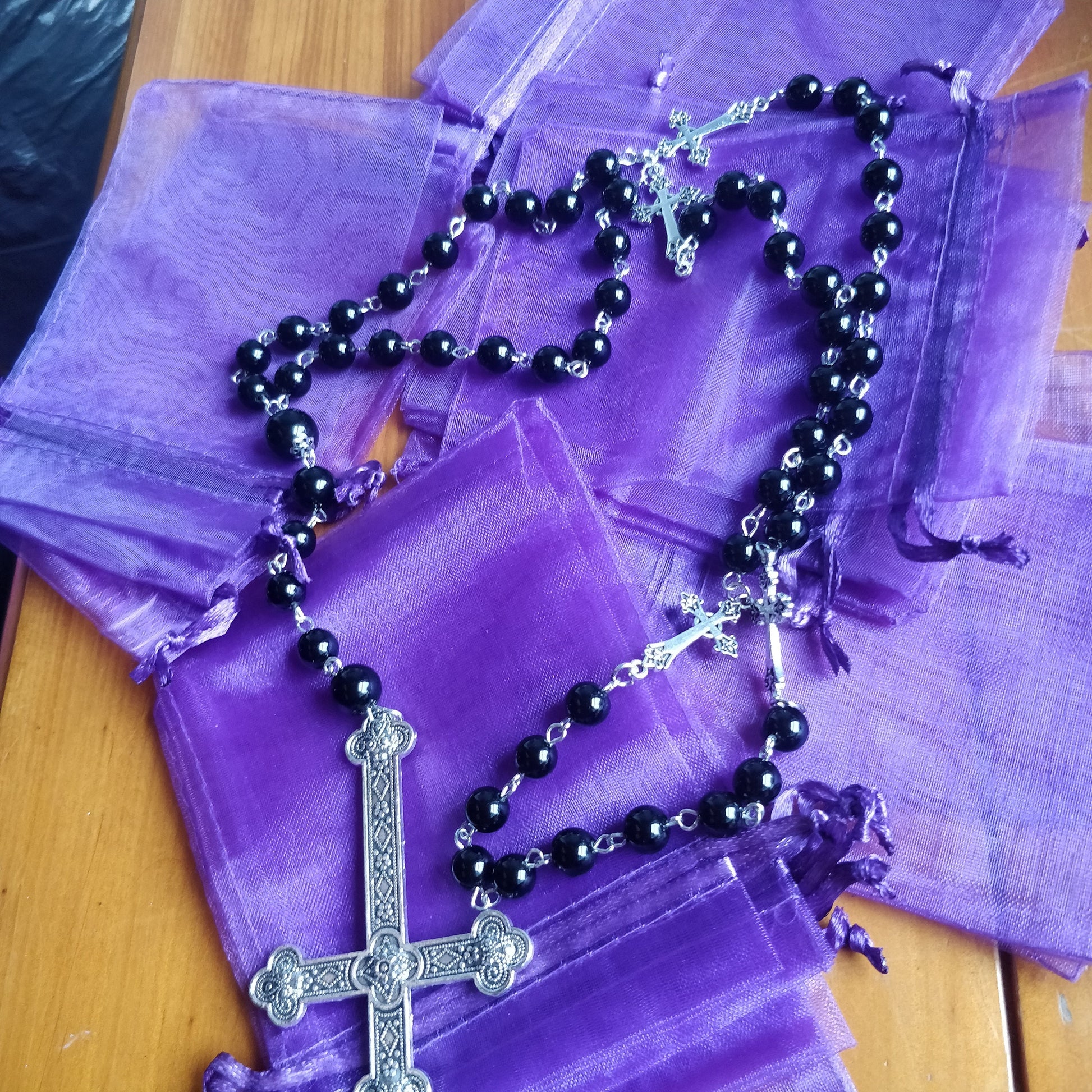 Inverted Crucifix Rosary