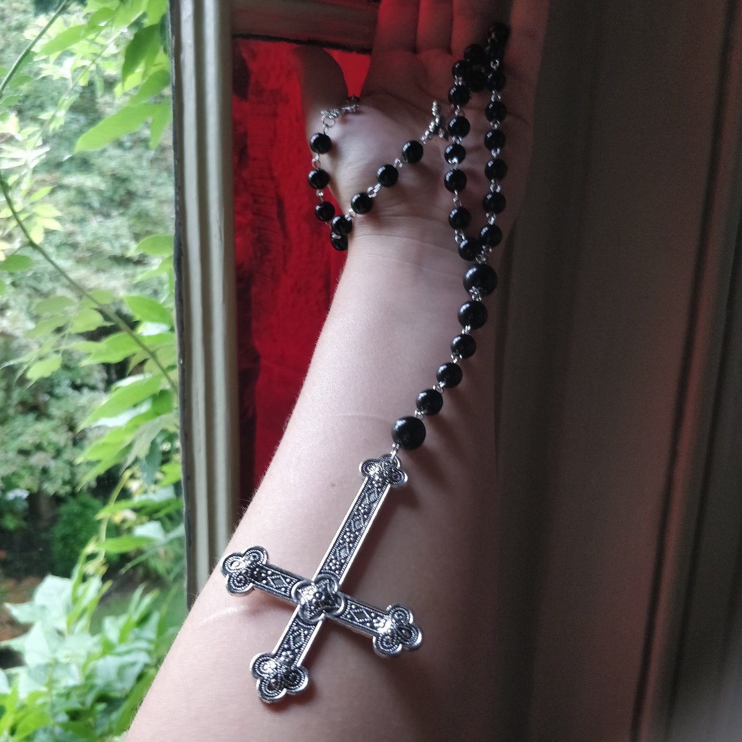 Inverted Crucifix Rosary