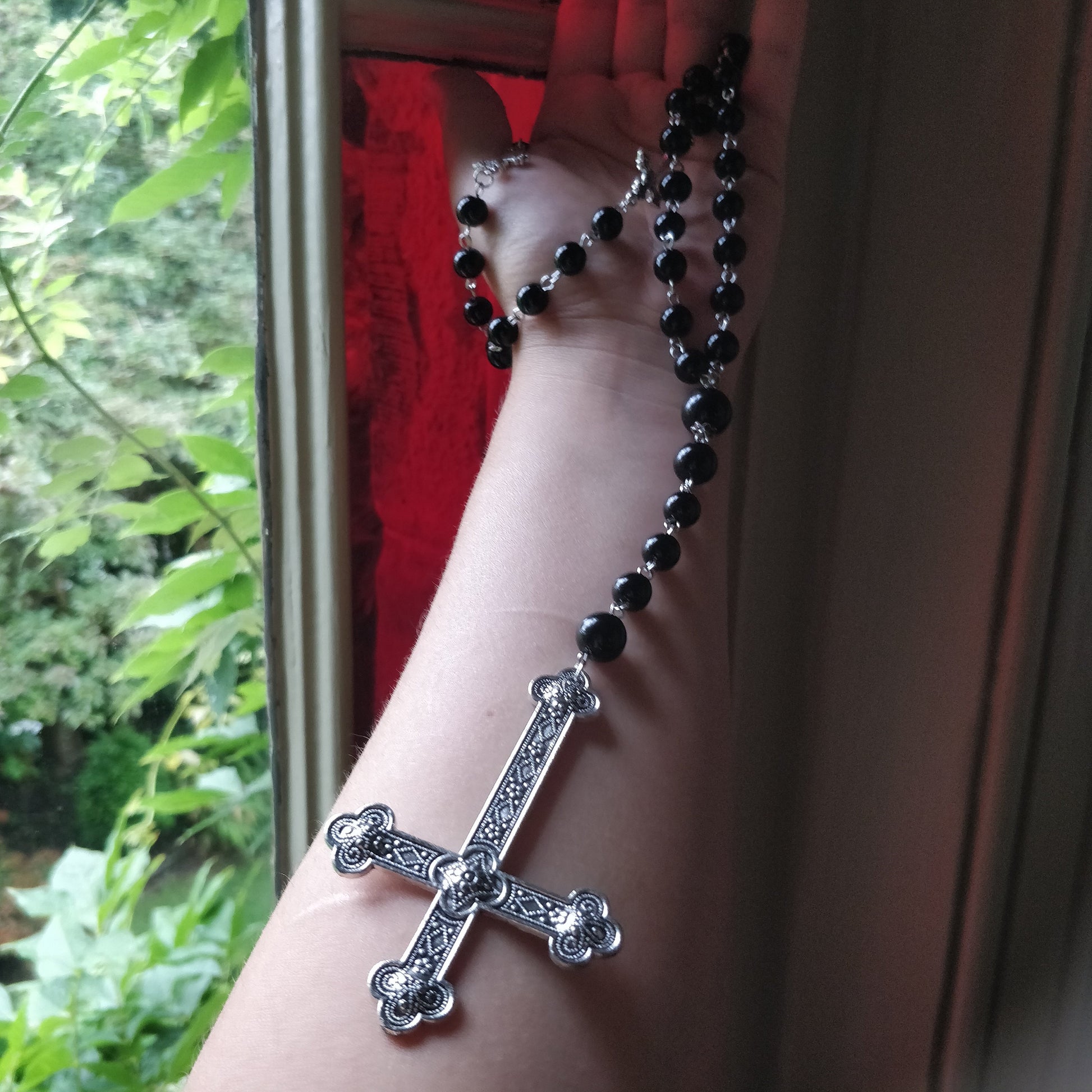 Inverted Crucifix Rosary