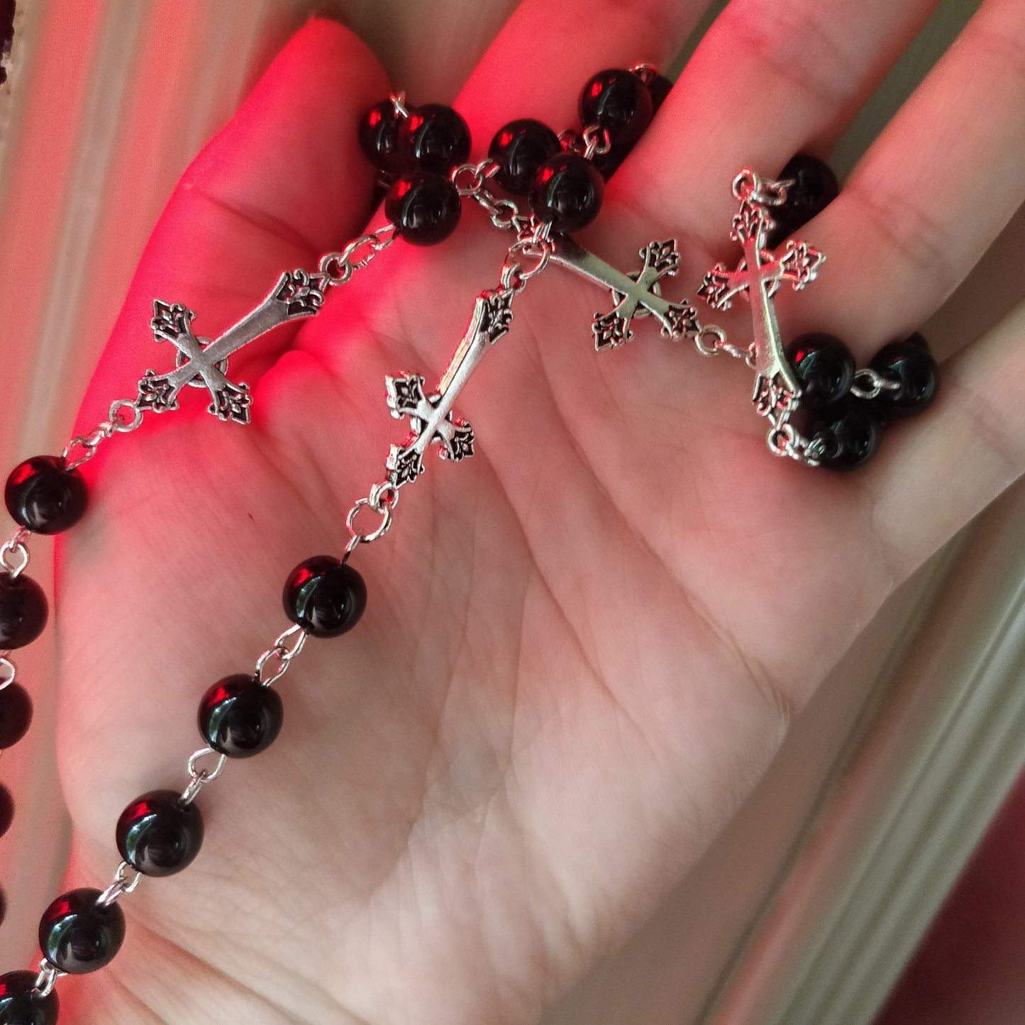 Inverted Crucifix Rosary
