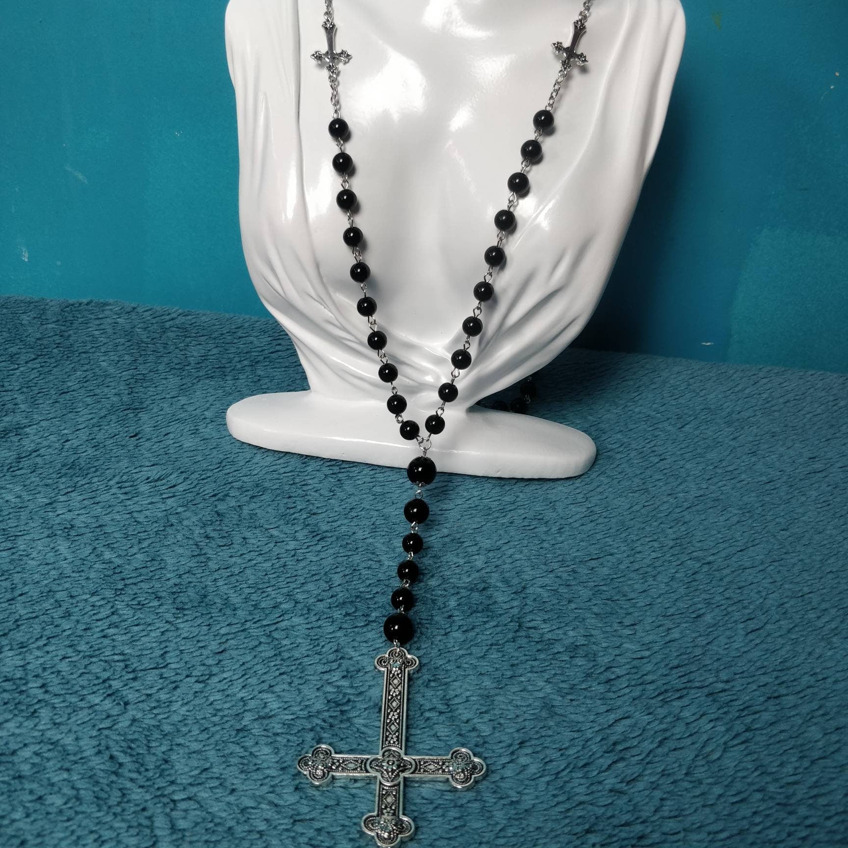 Inverted Crucifix Rosary