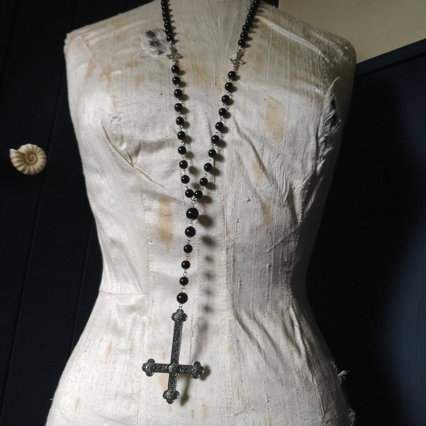 Inverted Crucifix Rosary