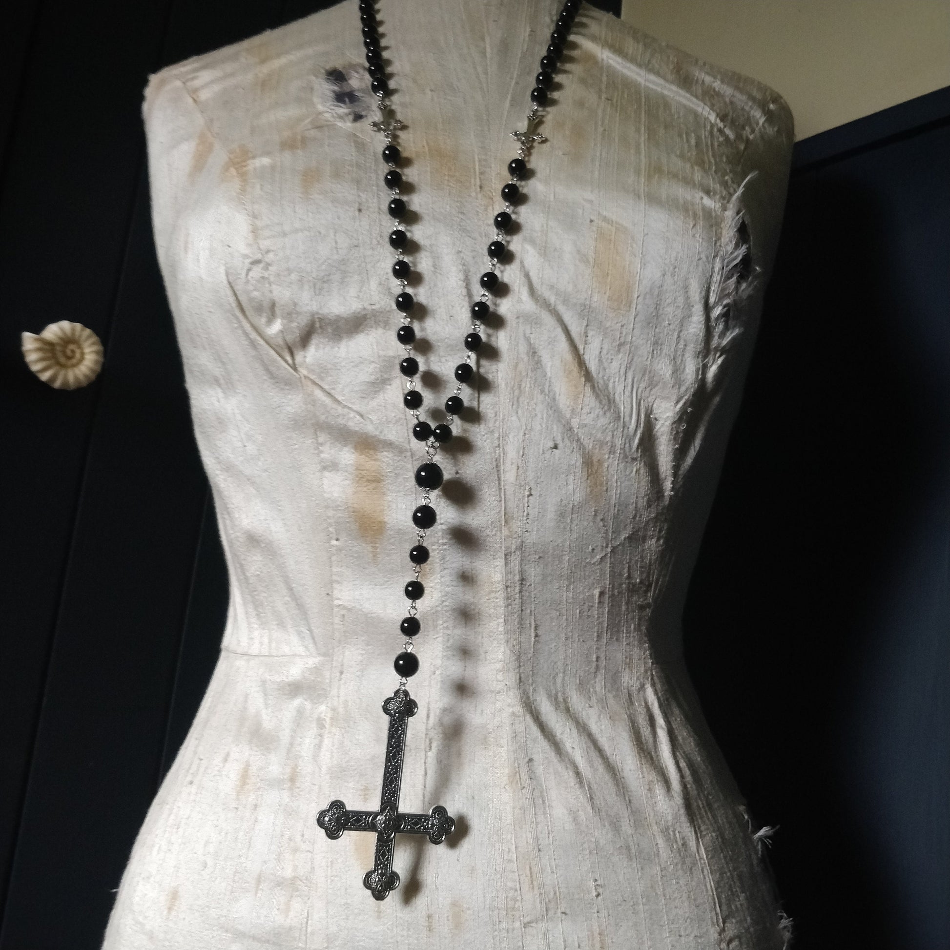 Inverted Crucifix Rosary