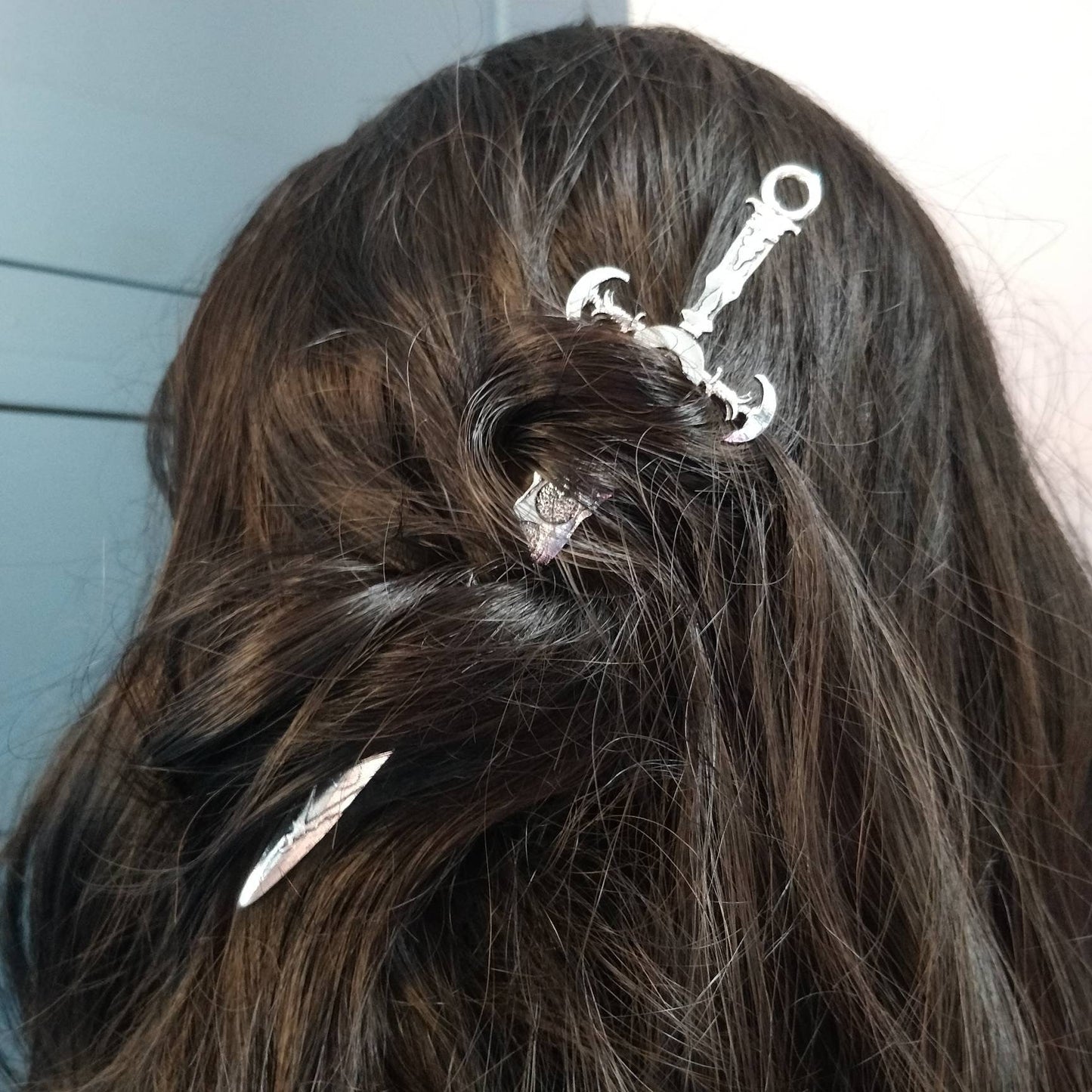 Lunar Phase Hair Stick / Athame