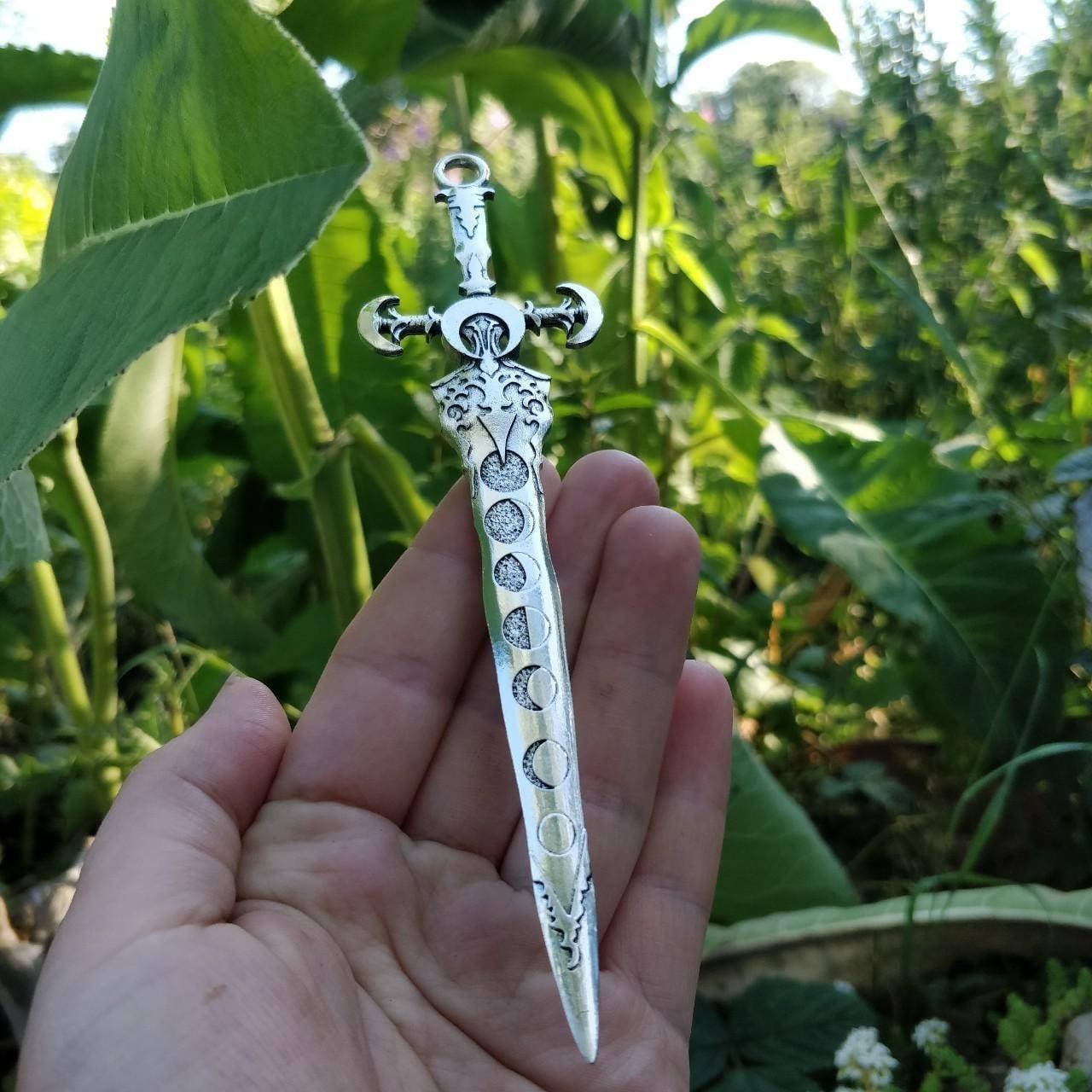 Lunar Phase Hair Stick / Athame
