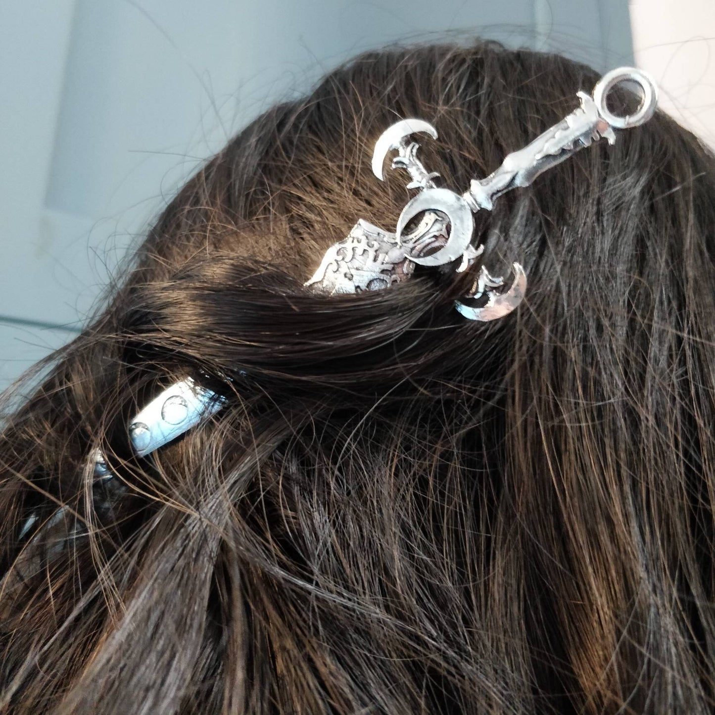 Lunar Phase Hair Stick / Athame