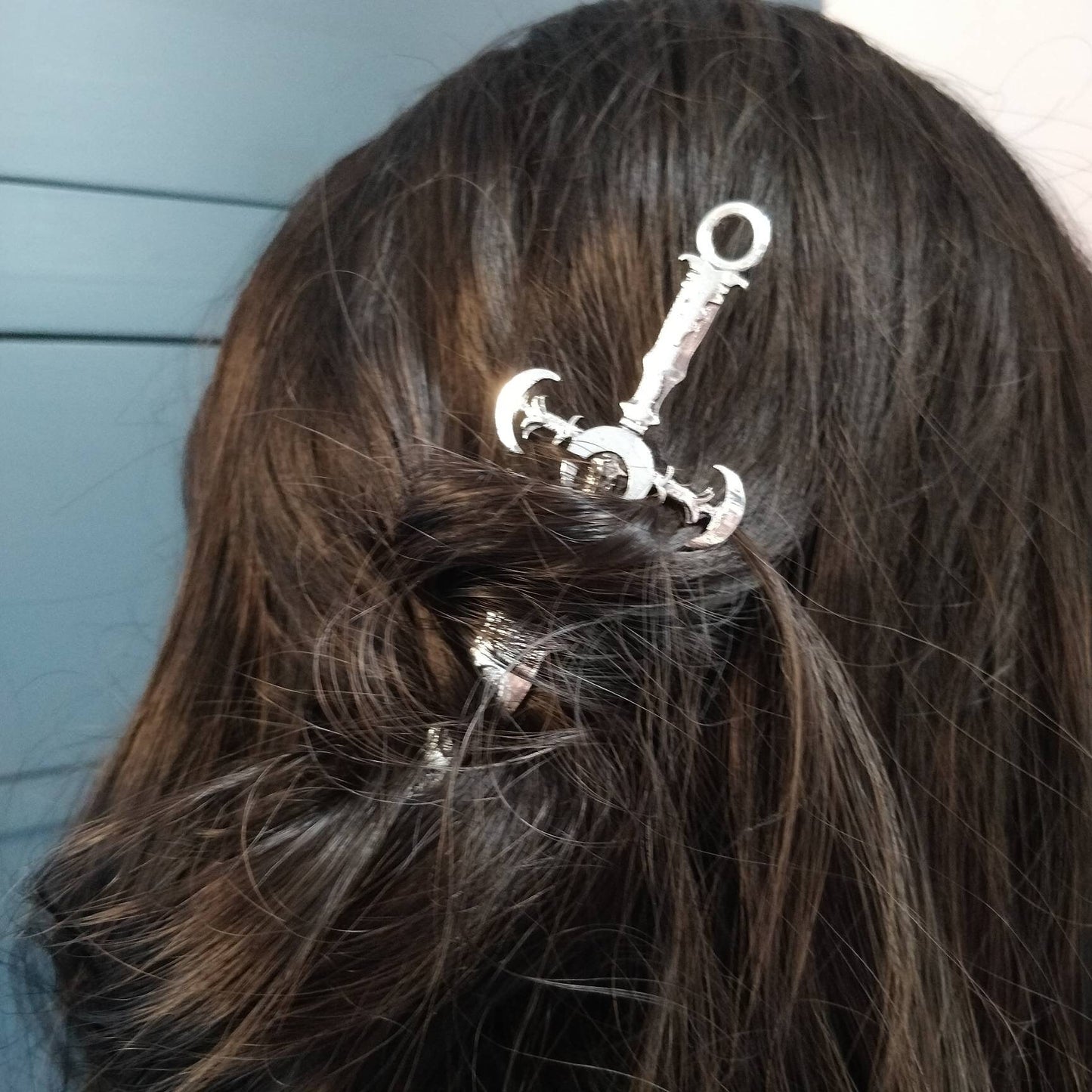 Lunar Phase Hair Stick / Athame