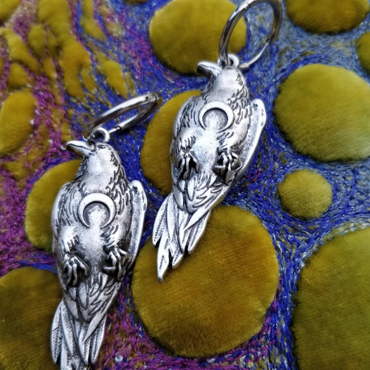 Lunar Raven Earrings