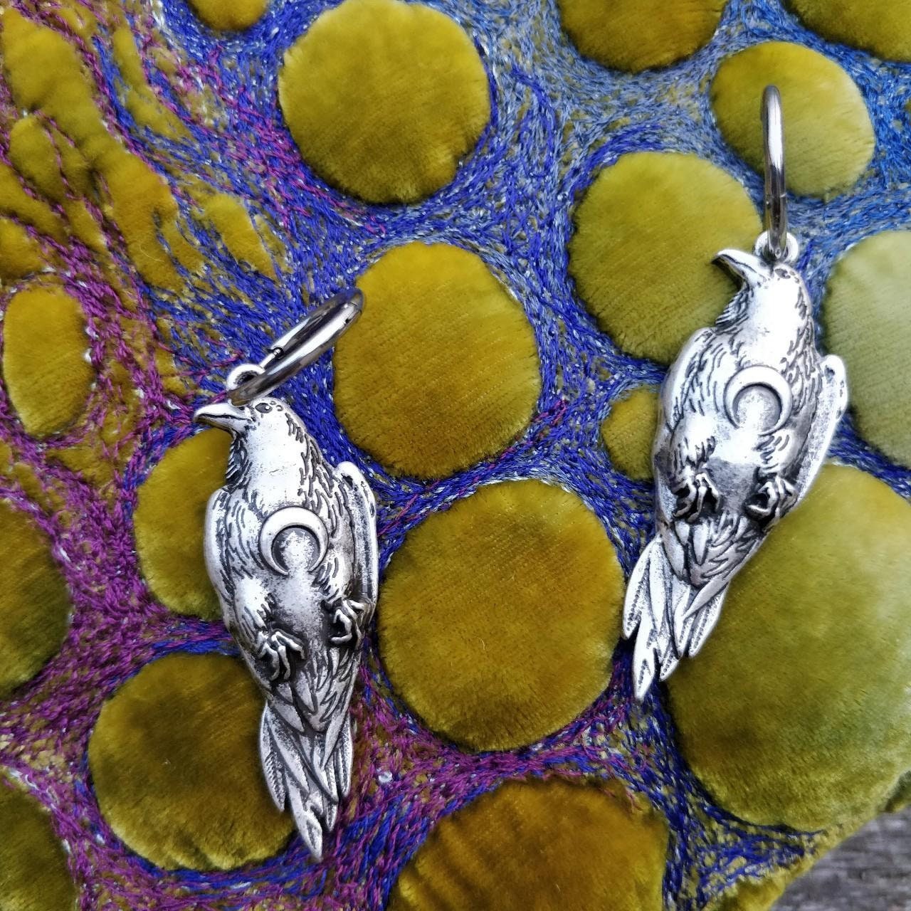 Lunar Raven Earrings