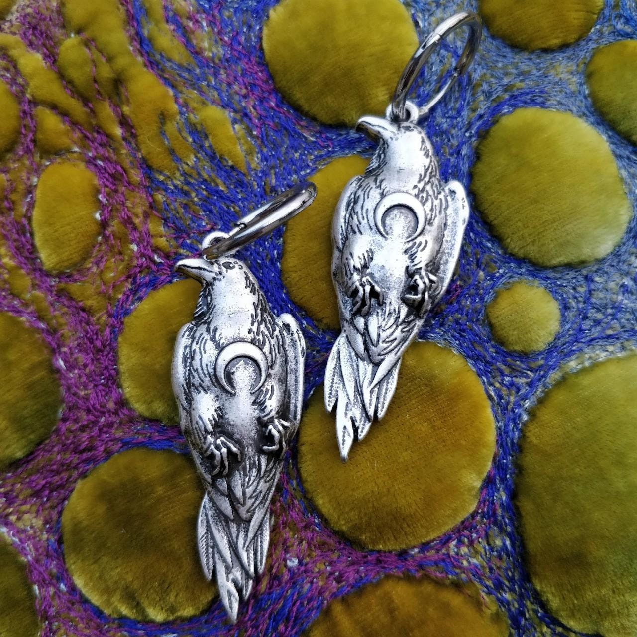 Lunar Raven Earrings