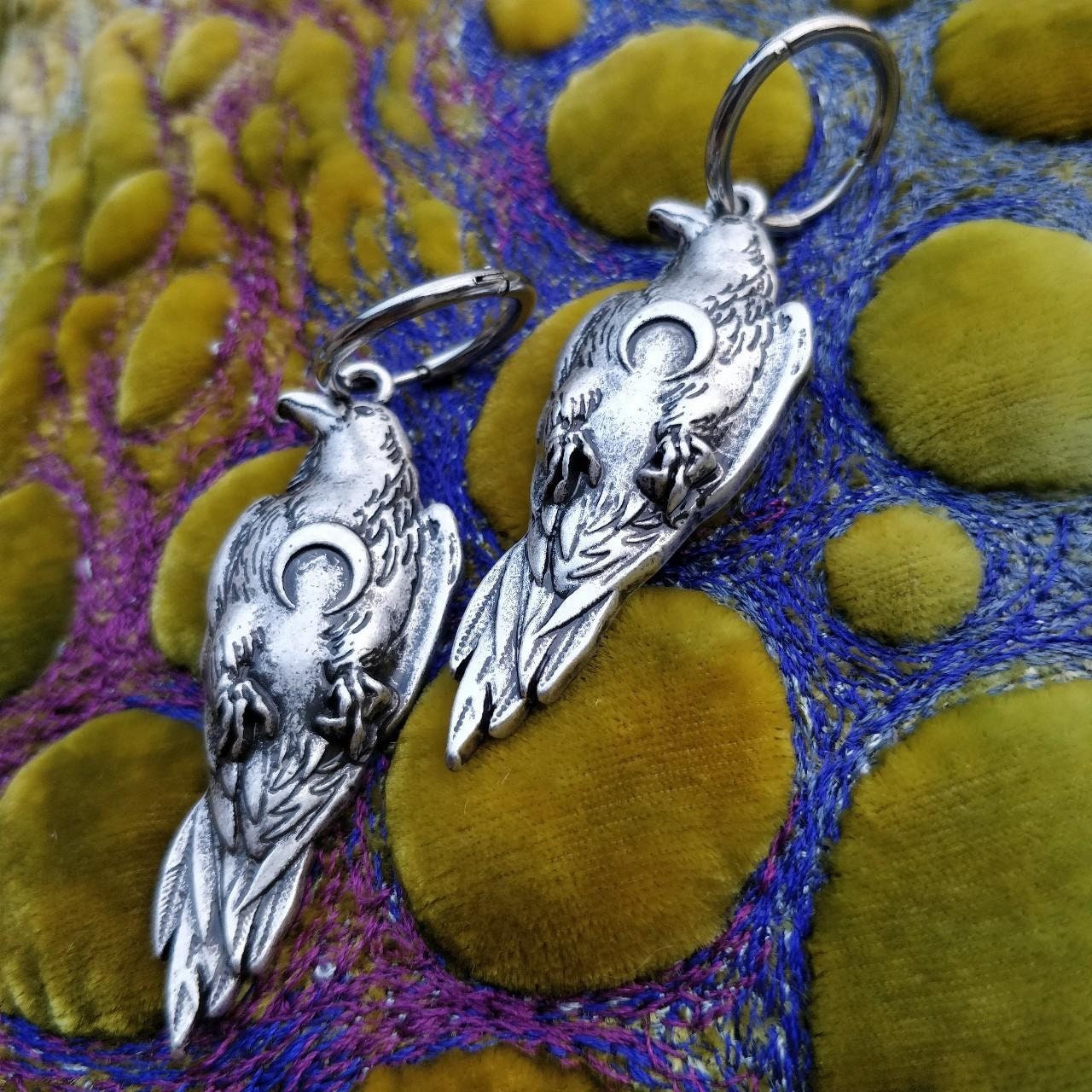 Lunar Raven Earrings
