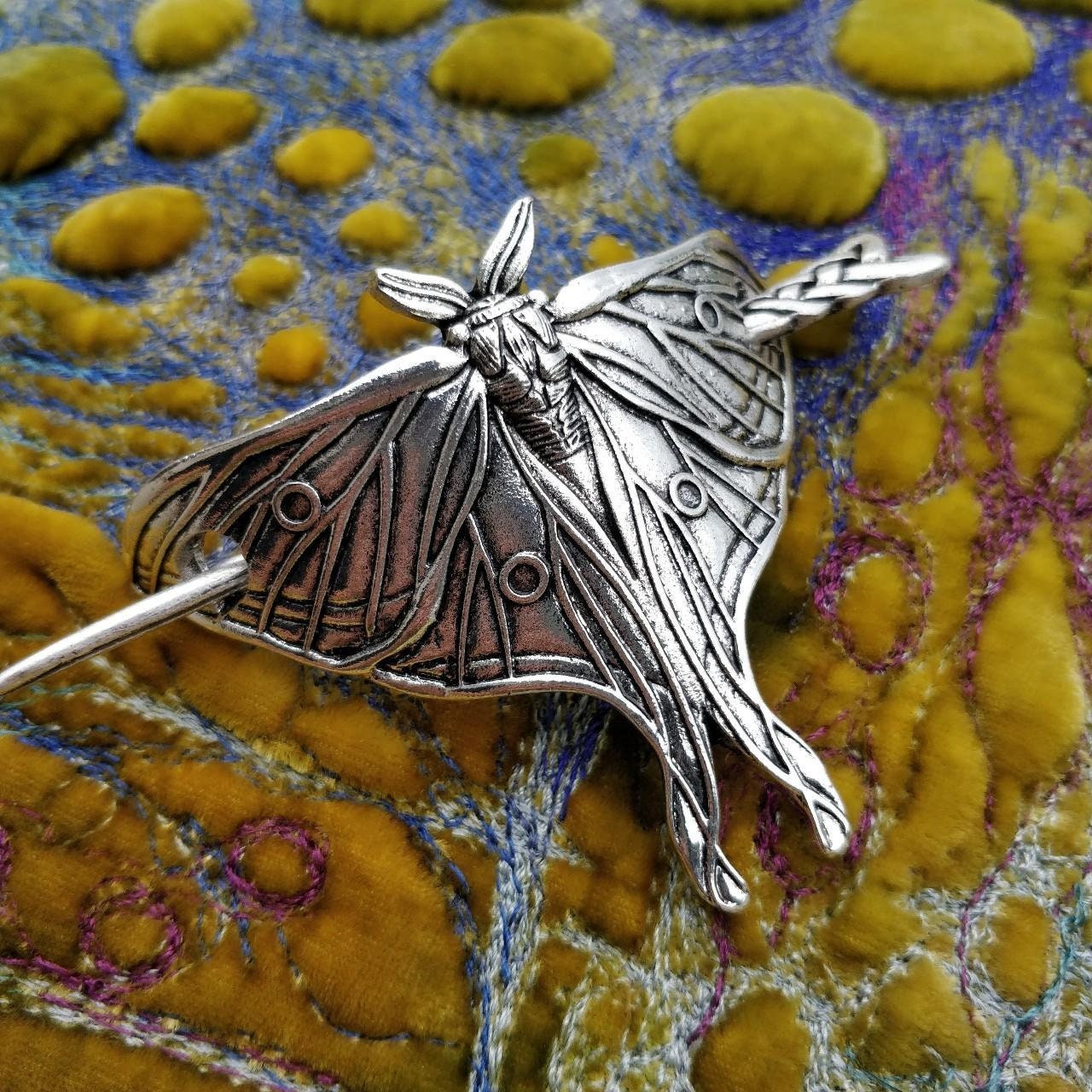 Moth Hair Barrette