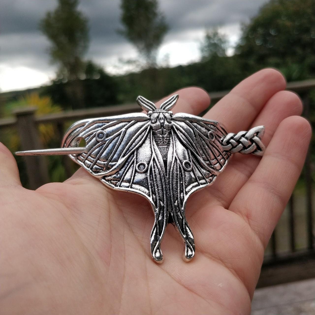 Moth Hair Barrette