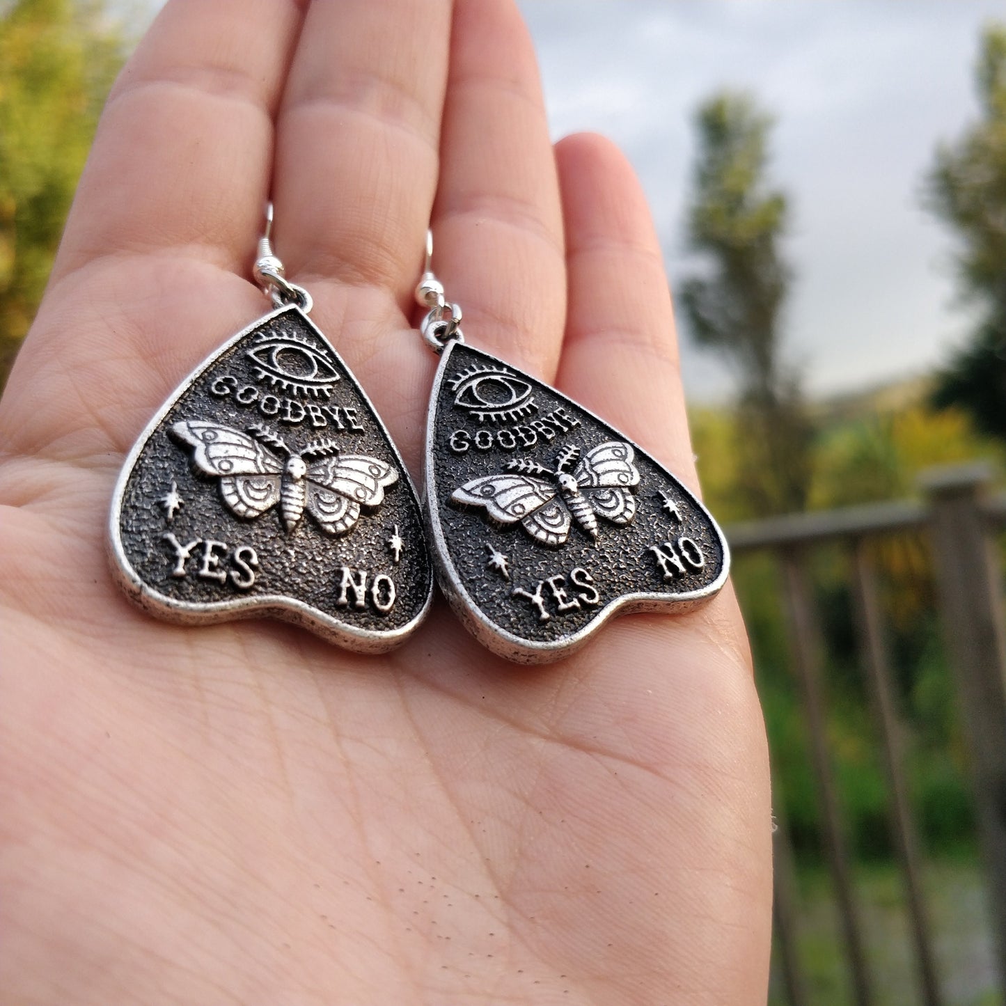 Ouija Moth Earrings