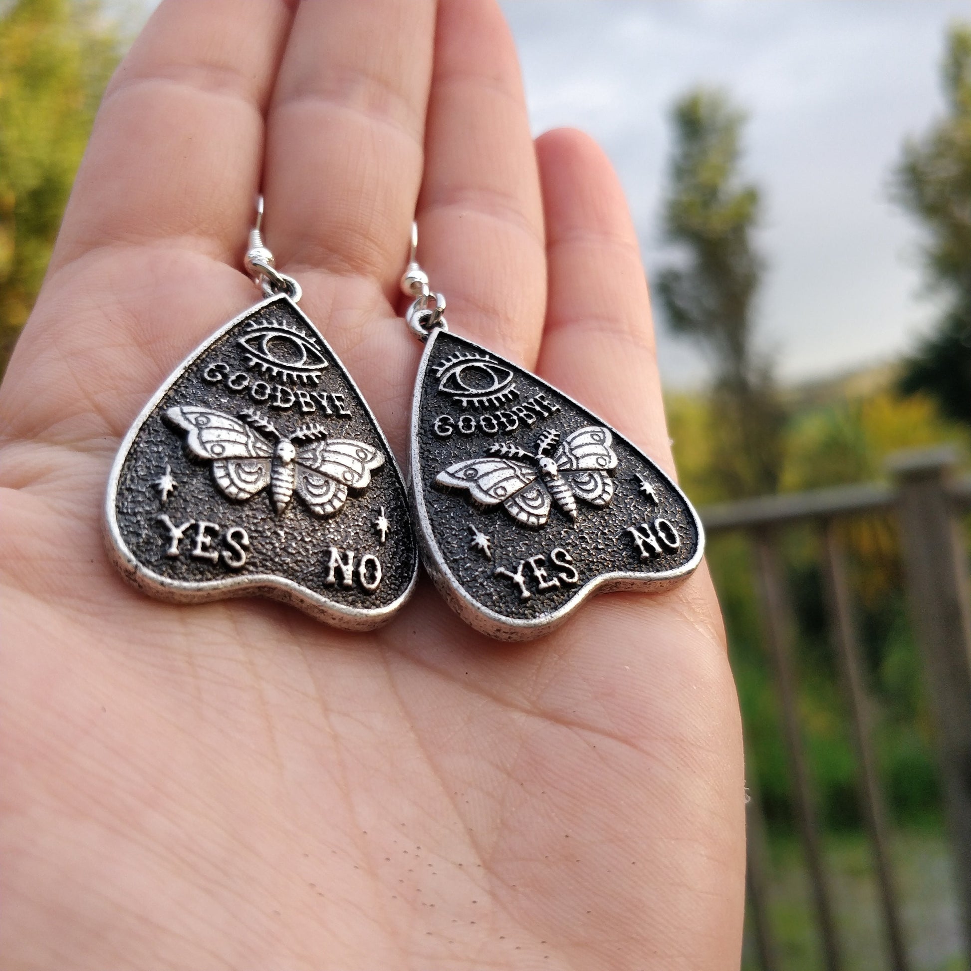 Ouija Moth Earrings