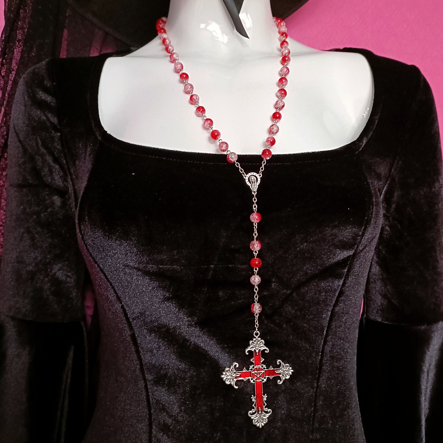Red Ombre Rosary
