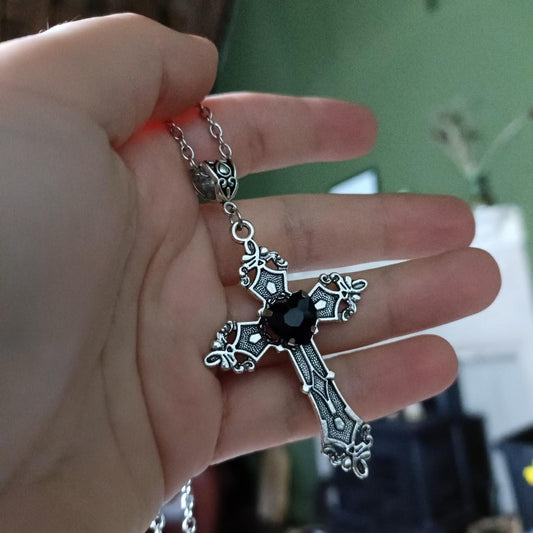 Sacred Heart Crucifix Necklace