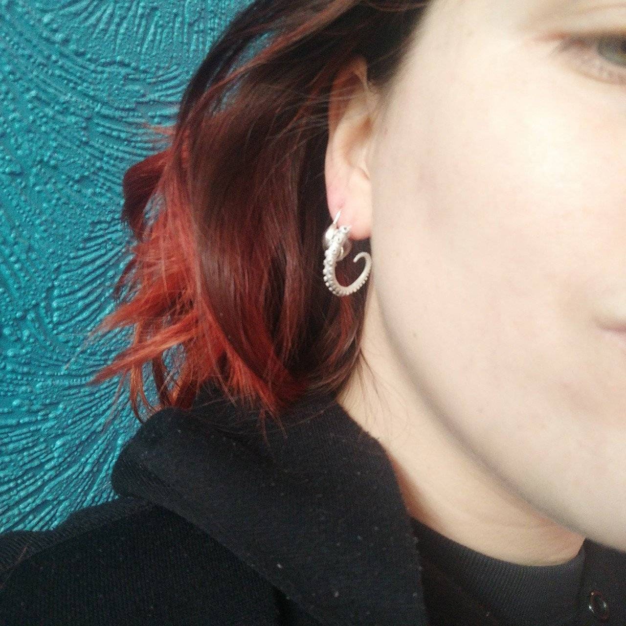 Silver Tentacle Earrings- Steampunk, Octopus, Mermaid, Nautical, Fantasy, Cephalopod, Sea Creature, Kraken