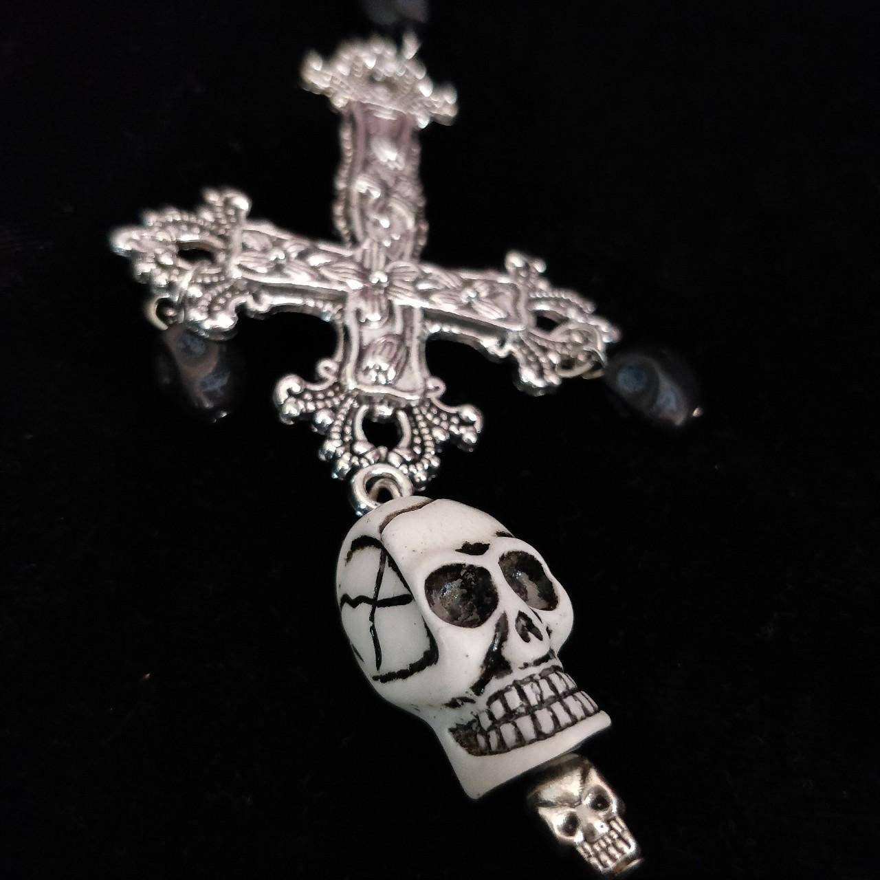 Skull Crucifix Earrings