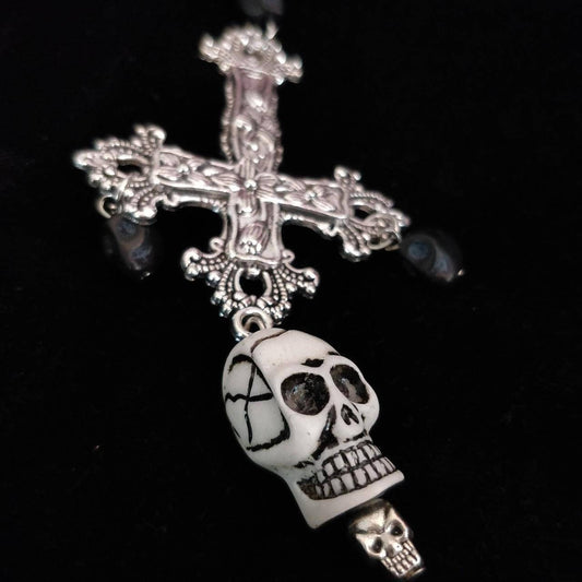 Skull Crucifix Earrings