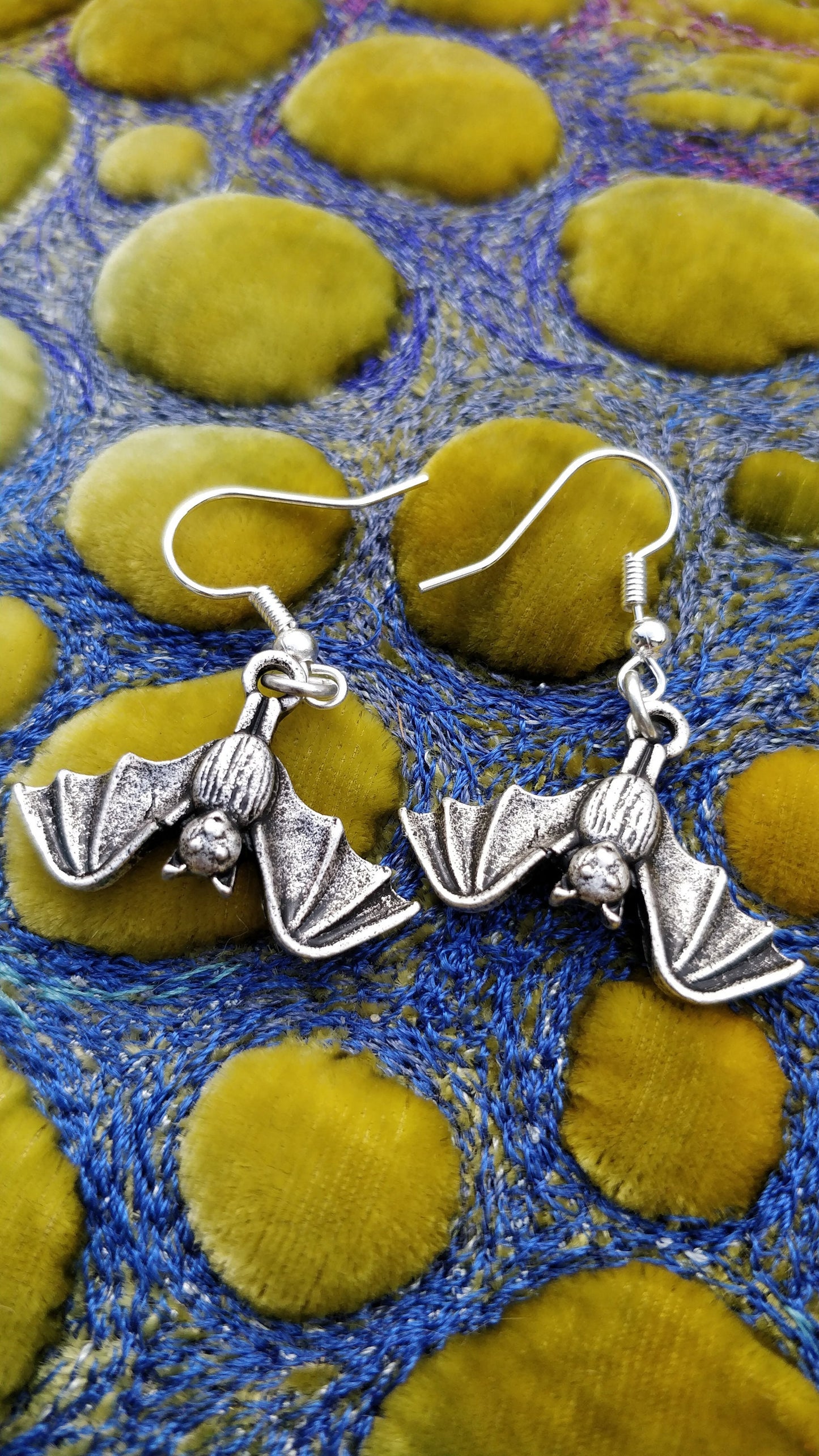 Sleeping Bat earrings