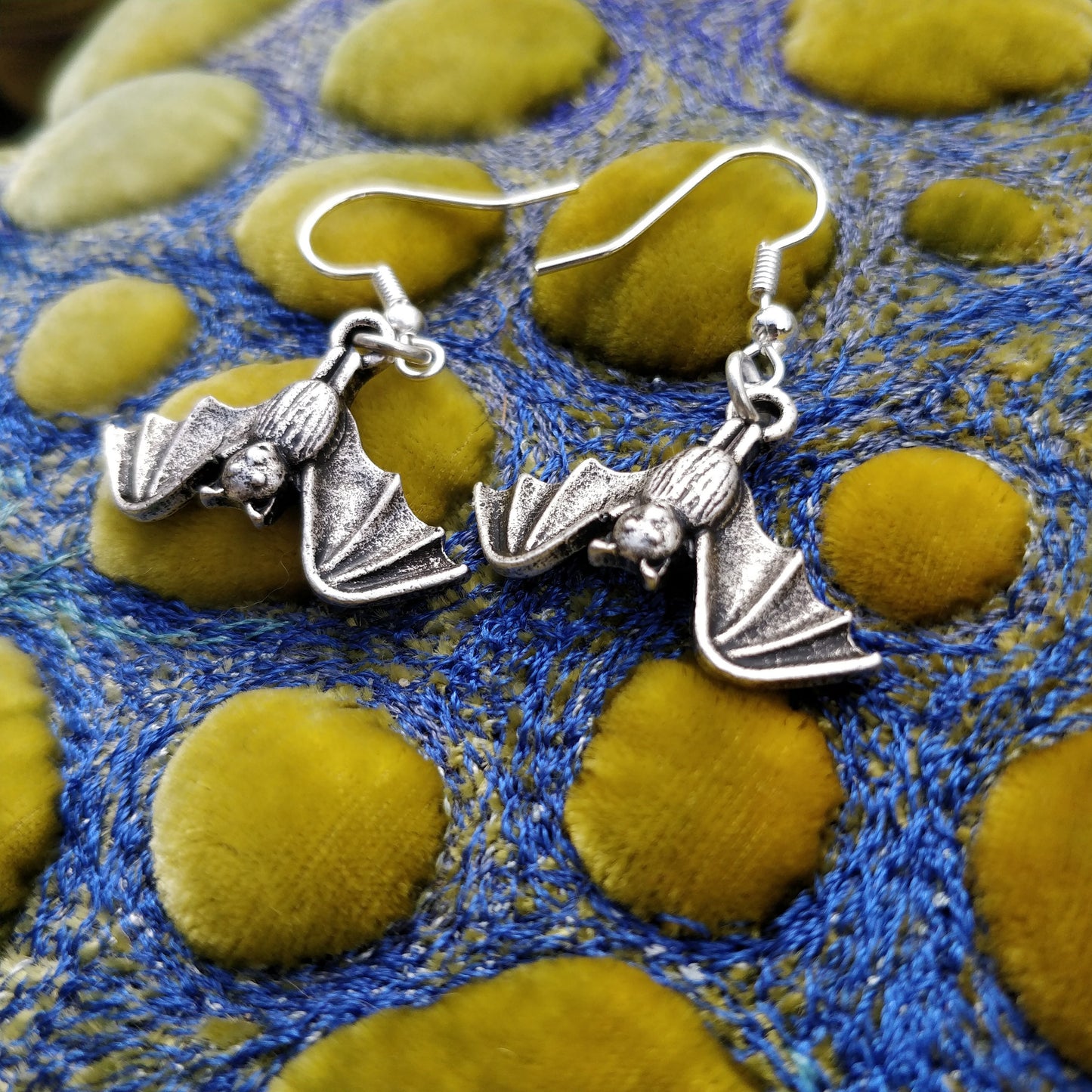 Sleeping Bat earrings