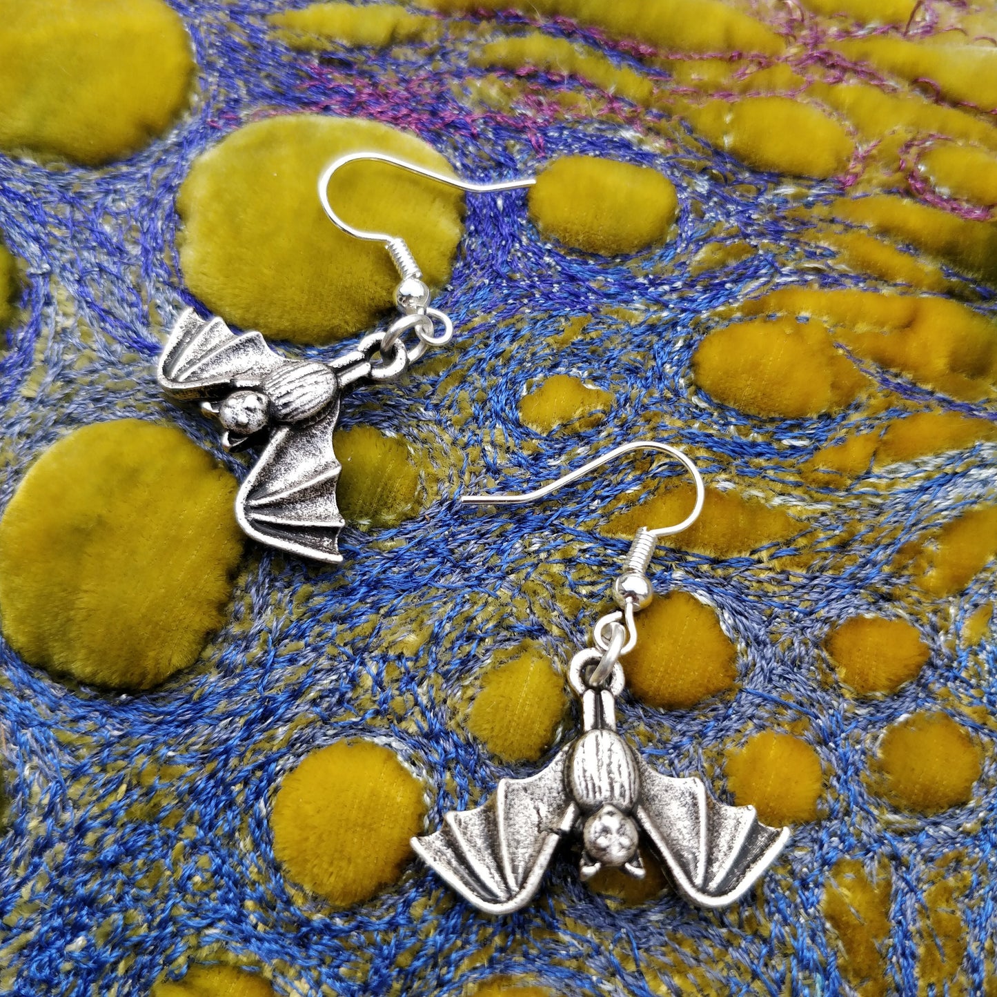 Sleeping Bat earrings