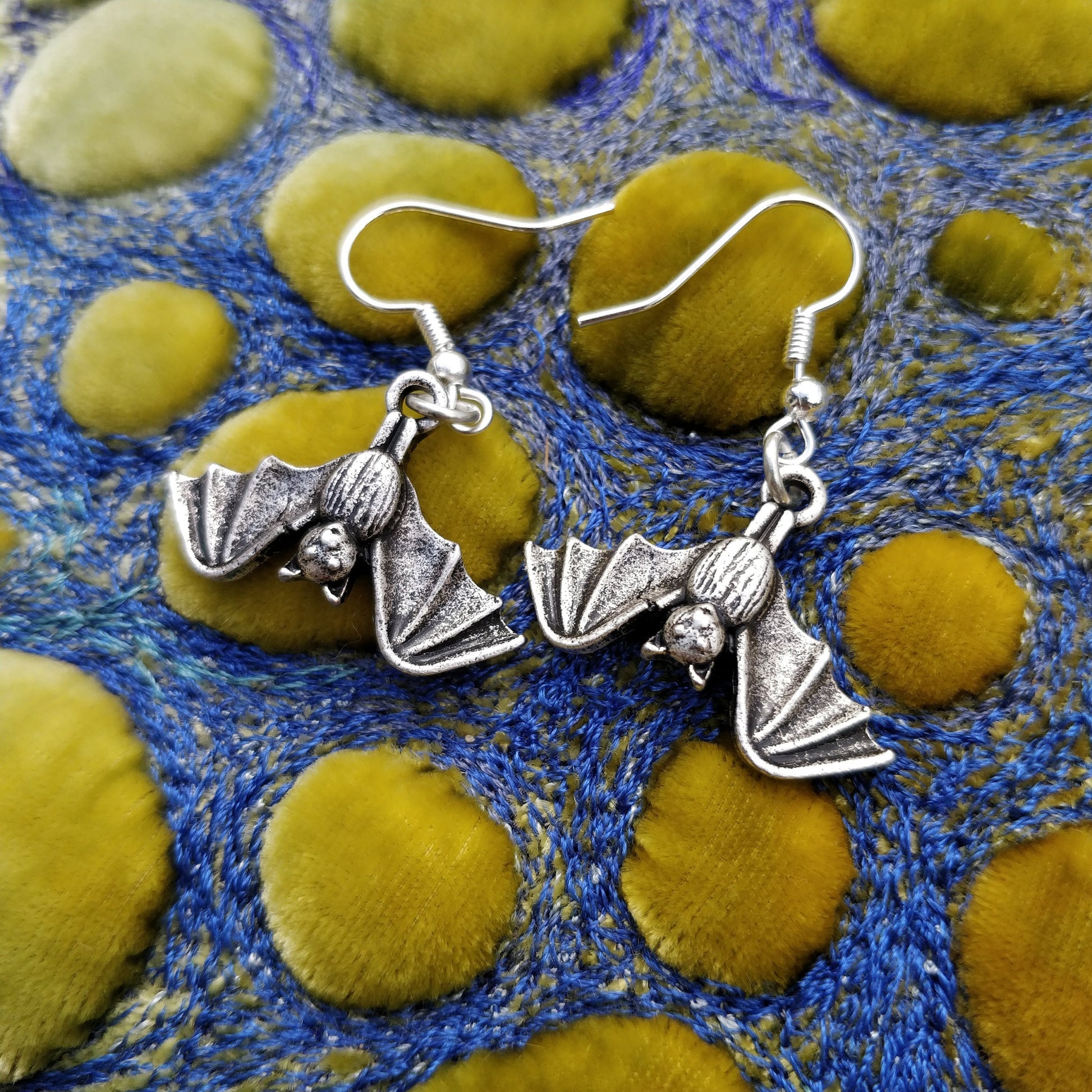 Sleeping Bat earrings