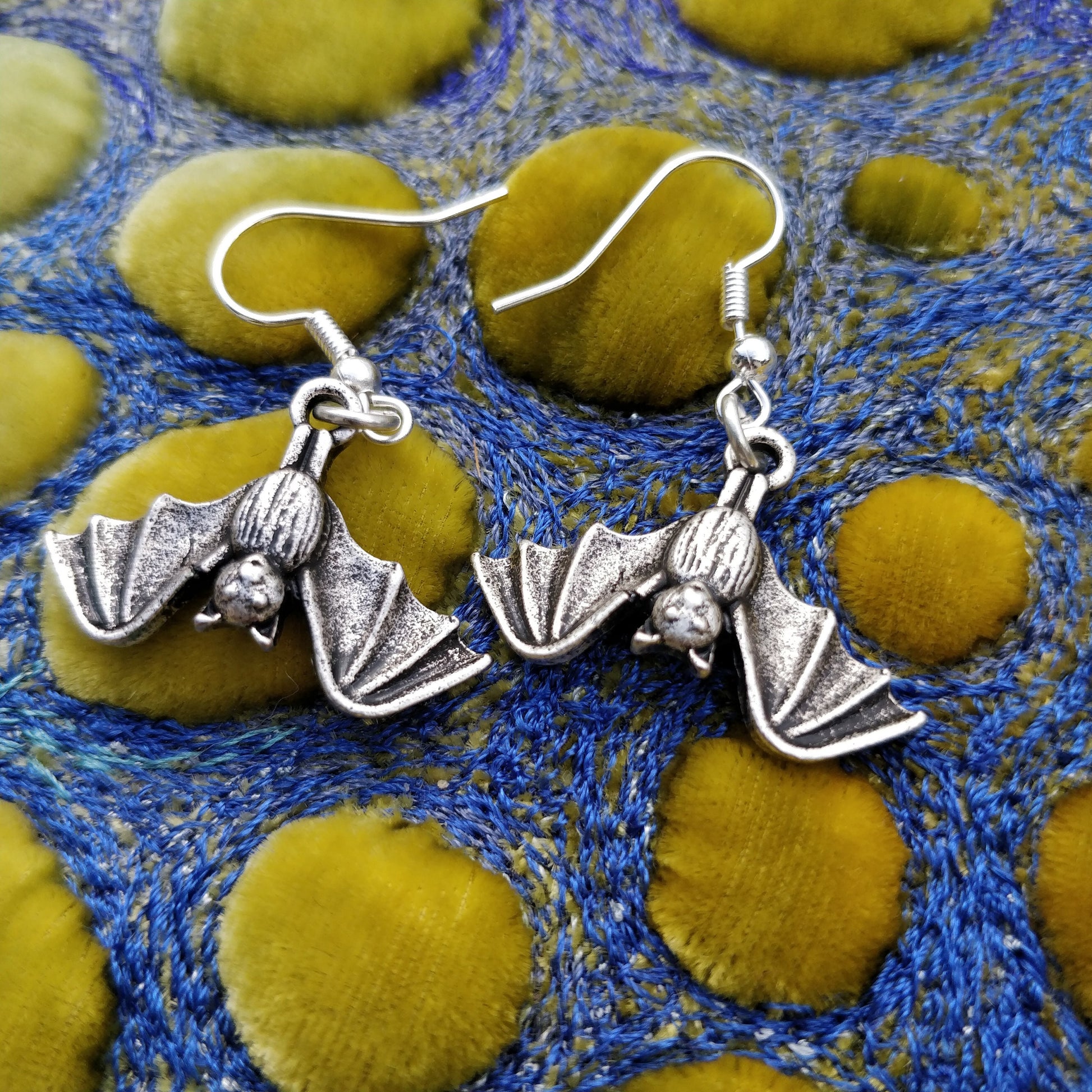 Sleeping Bat earrings