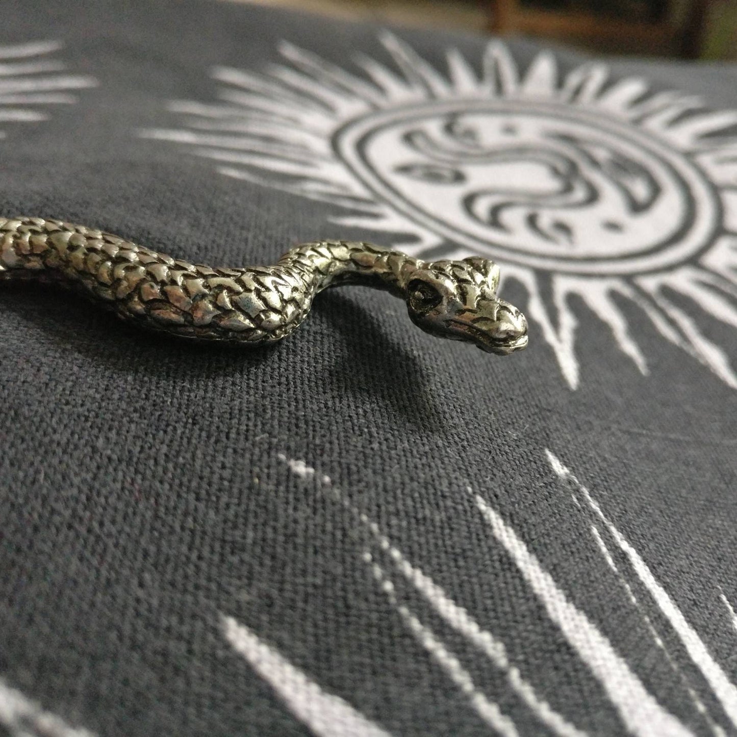 Snake Hair Stick Hair Pin Antique Look // occult magic witch retro boho hair fork