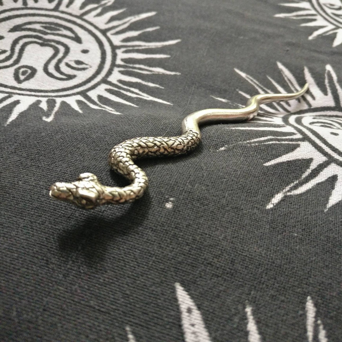 Snake Hair Stick Hair Pin Antique Look // occult magic witch retro boho hair fork