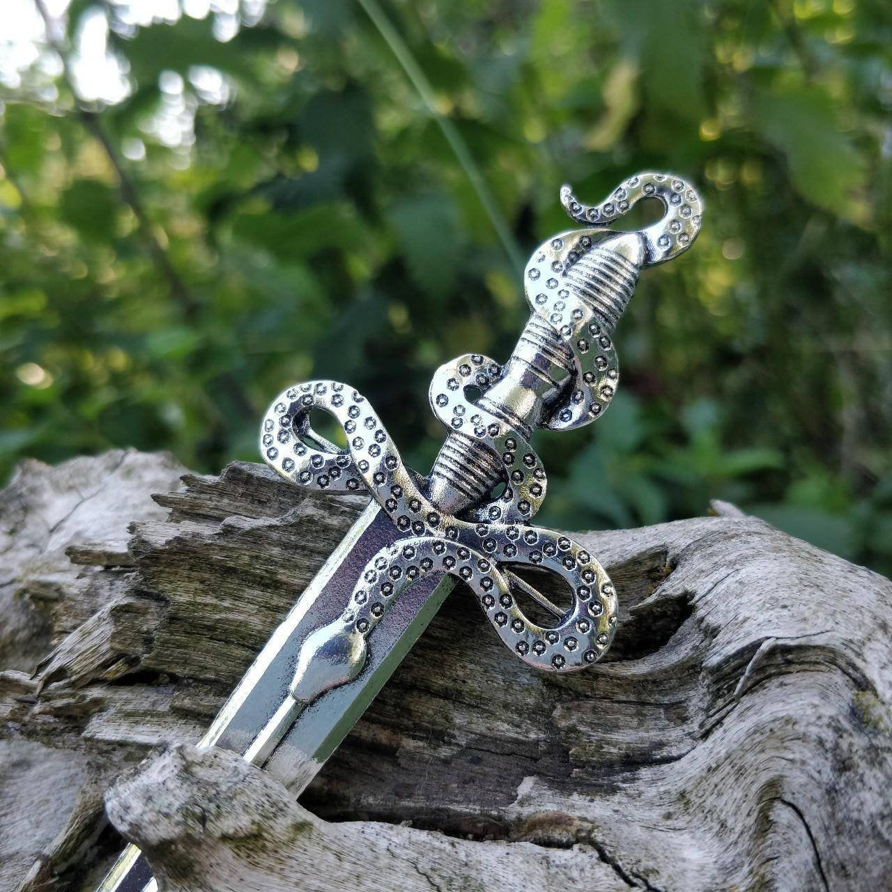 Snake and Sword Hair Stick
