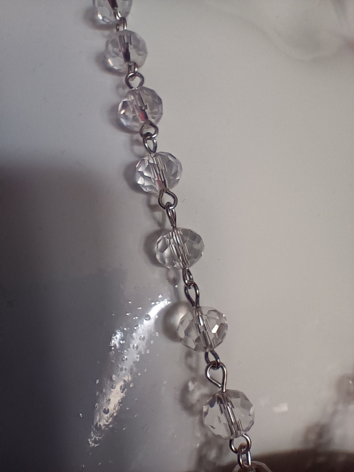 Transparent Virgin Mary Rosary