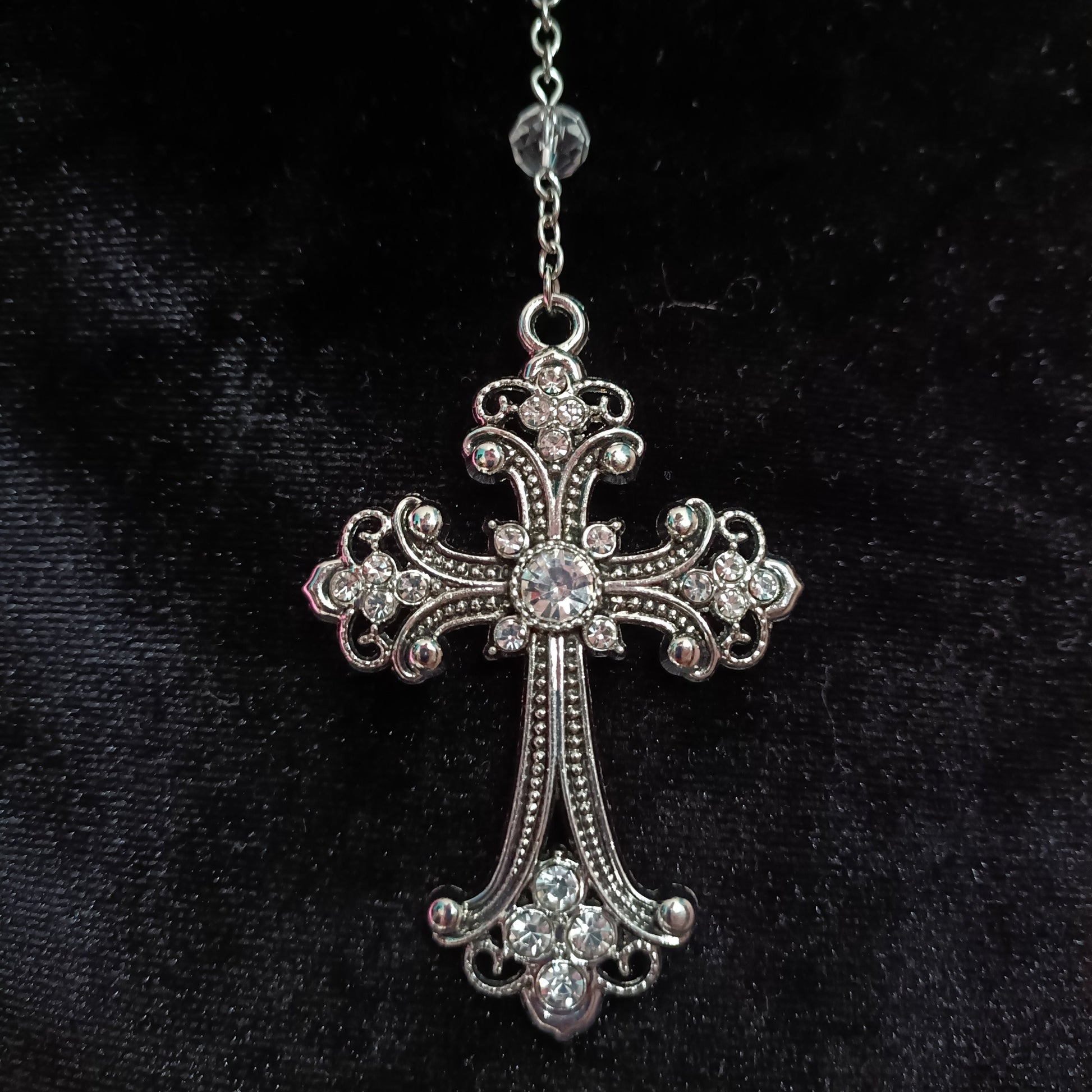Transparent Virgin Mary Rosary