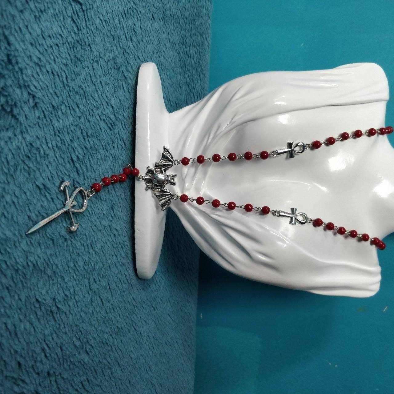 Vamp Rosary in Red