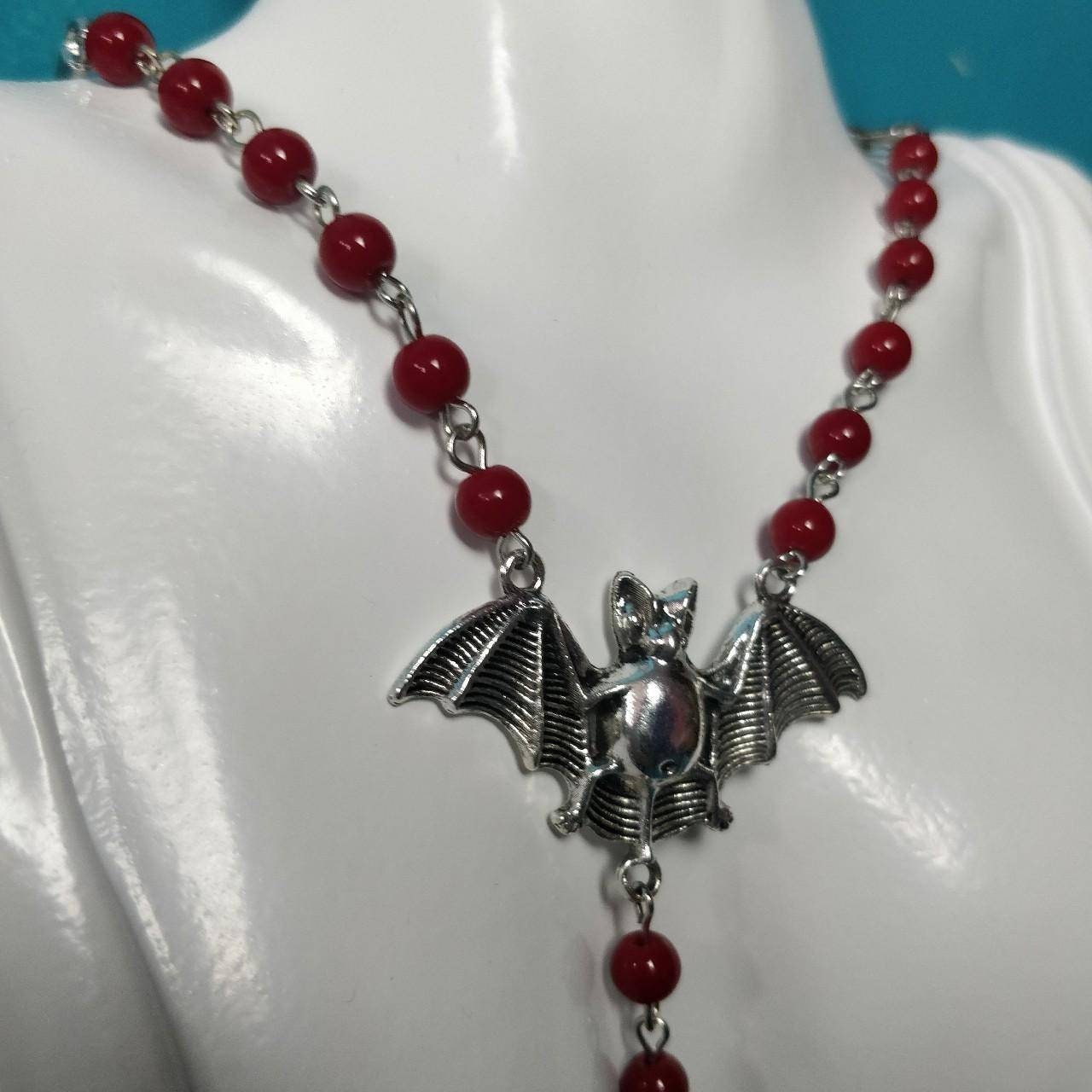 Vamp Rosary in Red