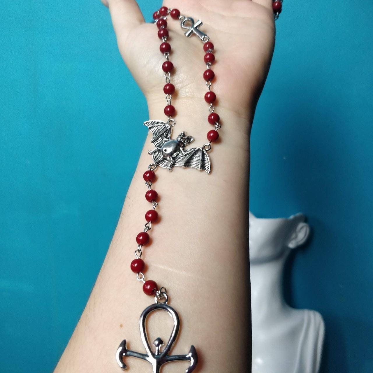 Vamp Rosary in Red
