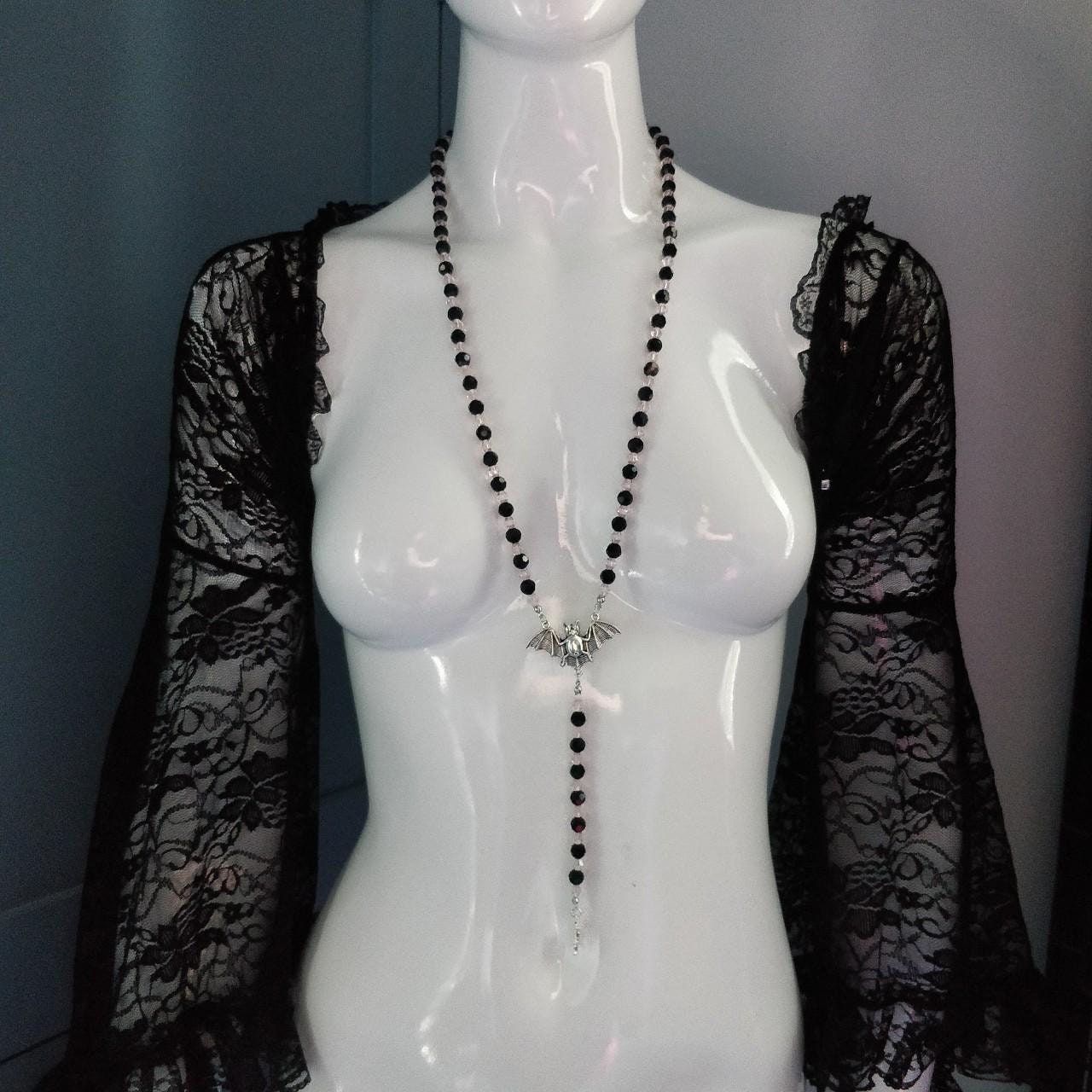 Vampire Rosary Pink and Black