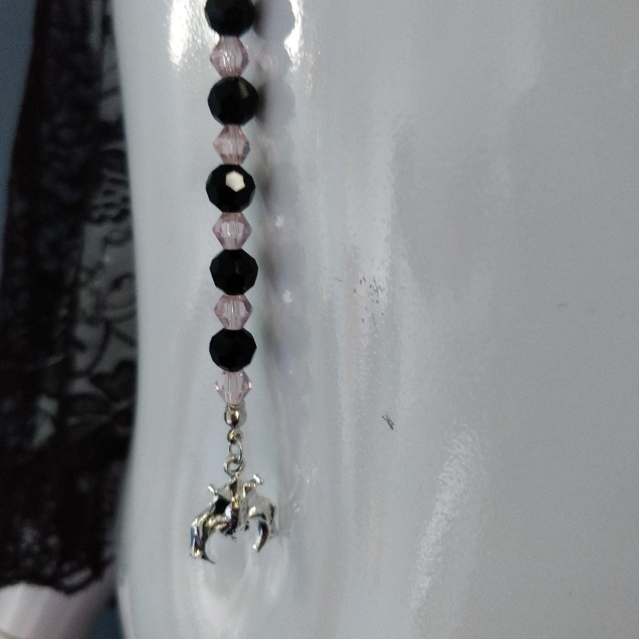 Vampire Rosary Pink and Black