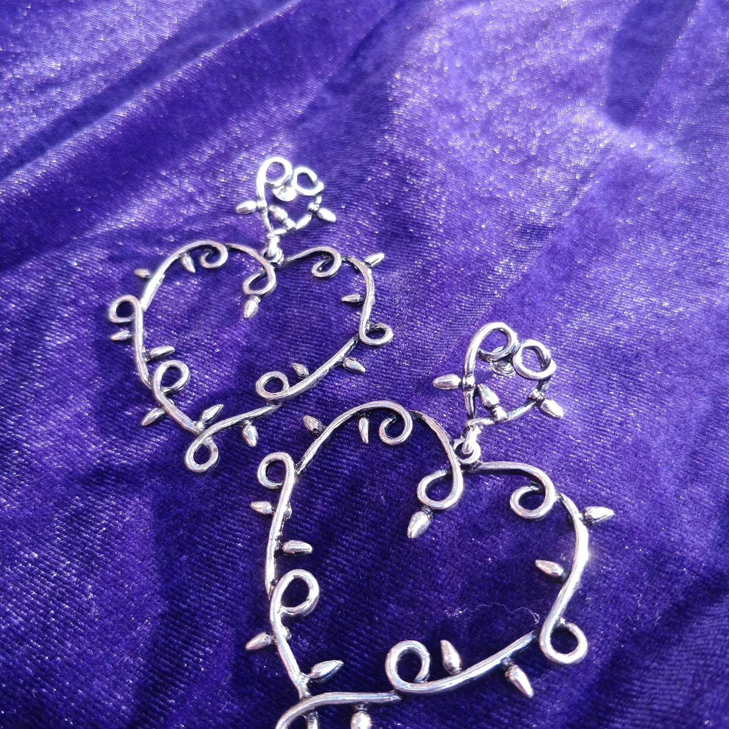 Whimsigoth Heart Earrings