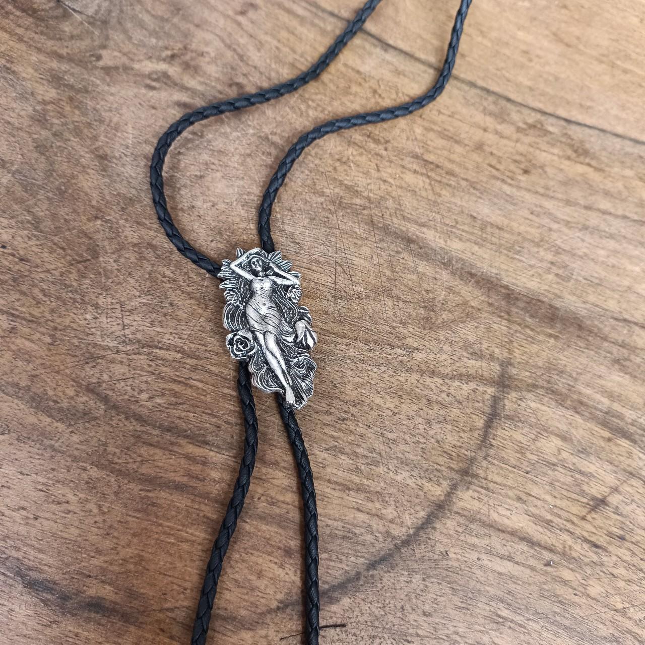 Bolo Tie - Goddess in Roses