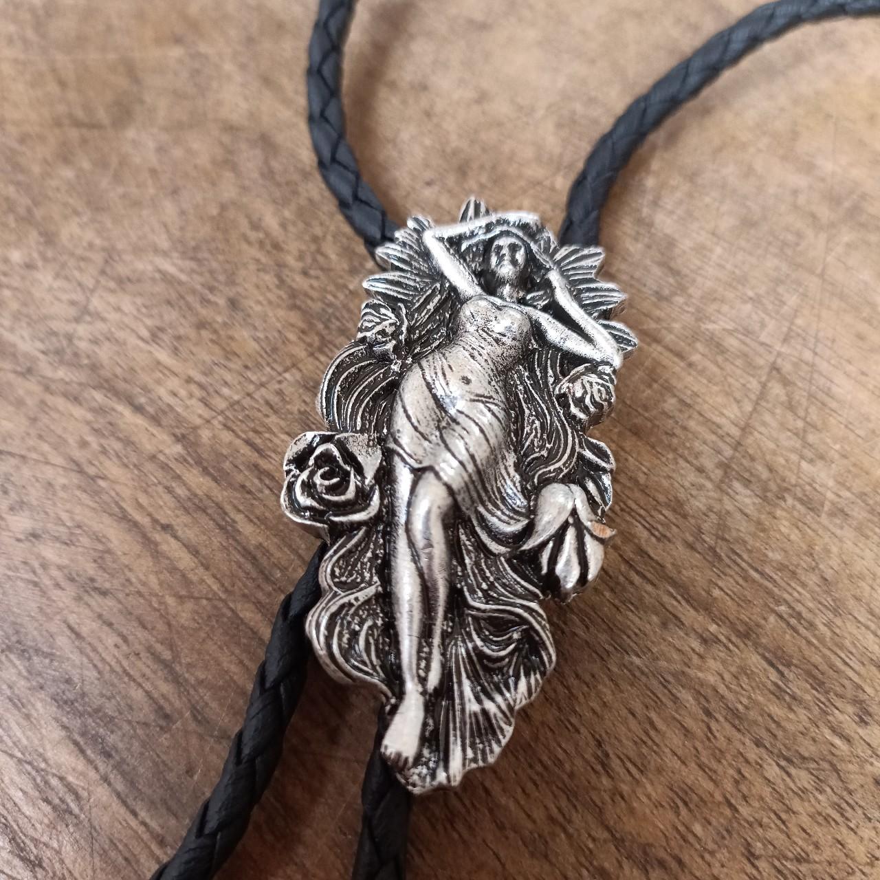 Bolo Tie - Goddess in Roses