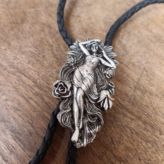 Bolo Tie - Goddess in Roses