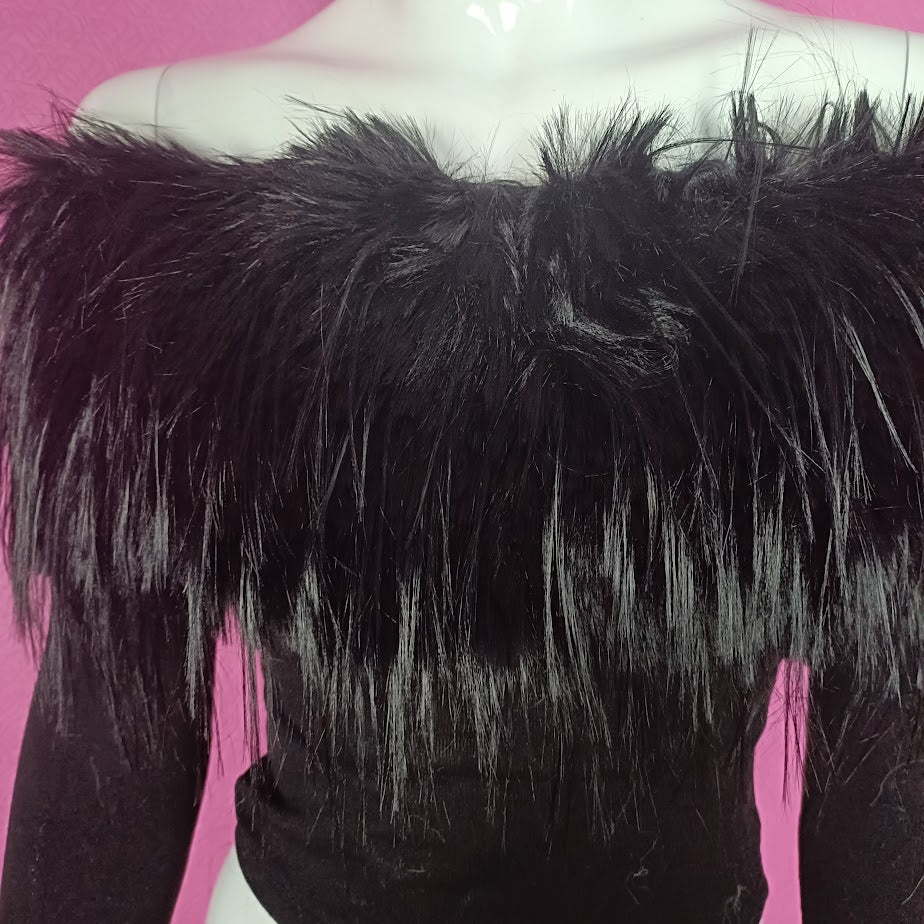 furry goth jumper