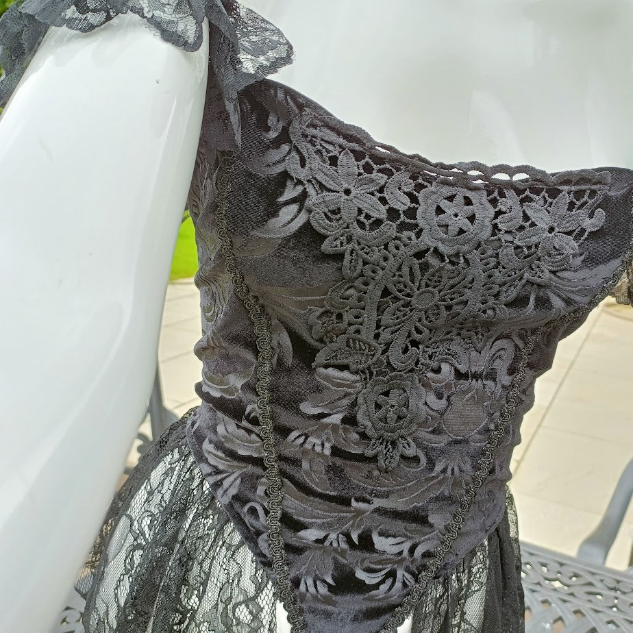 Vampire Renaissance Velvet Off Shoulder Top