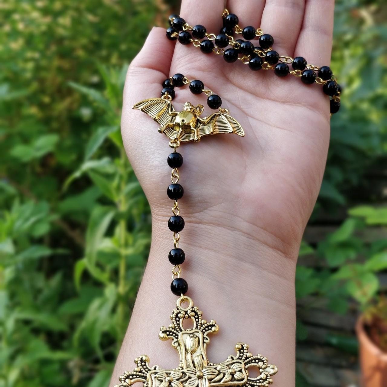 gothic-prayer-beads-gold-and-black