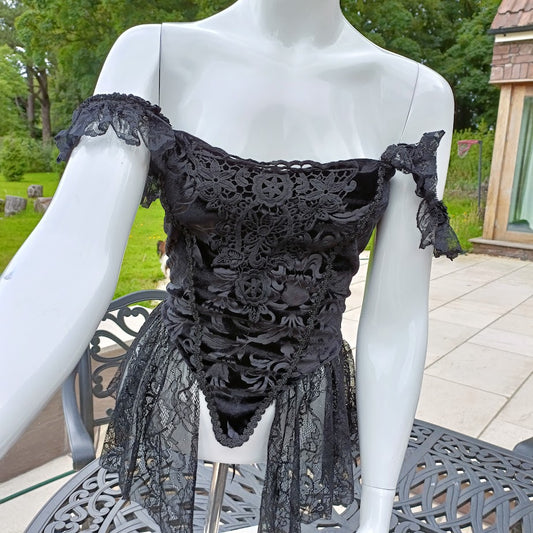 Vampire Renaissance Velvet Off Shoulder Top