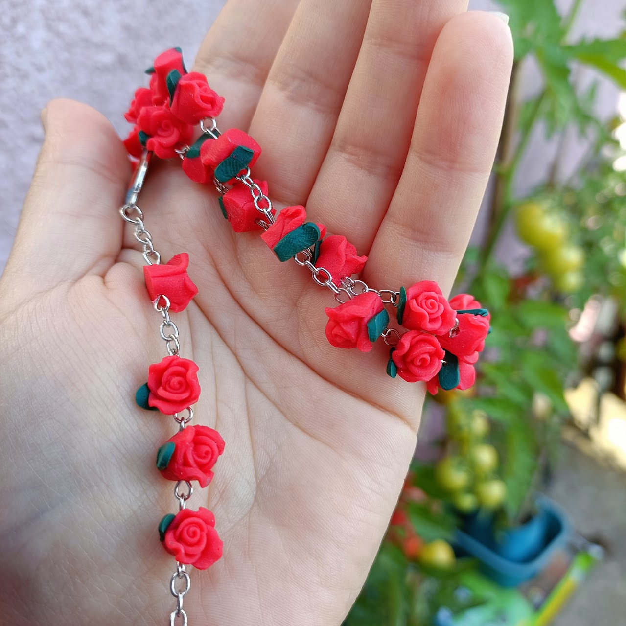 Red Rose Rosary Virgin Mary PrincessPoison666